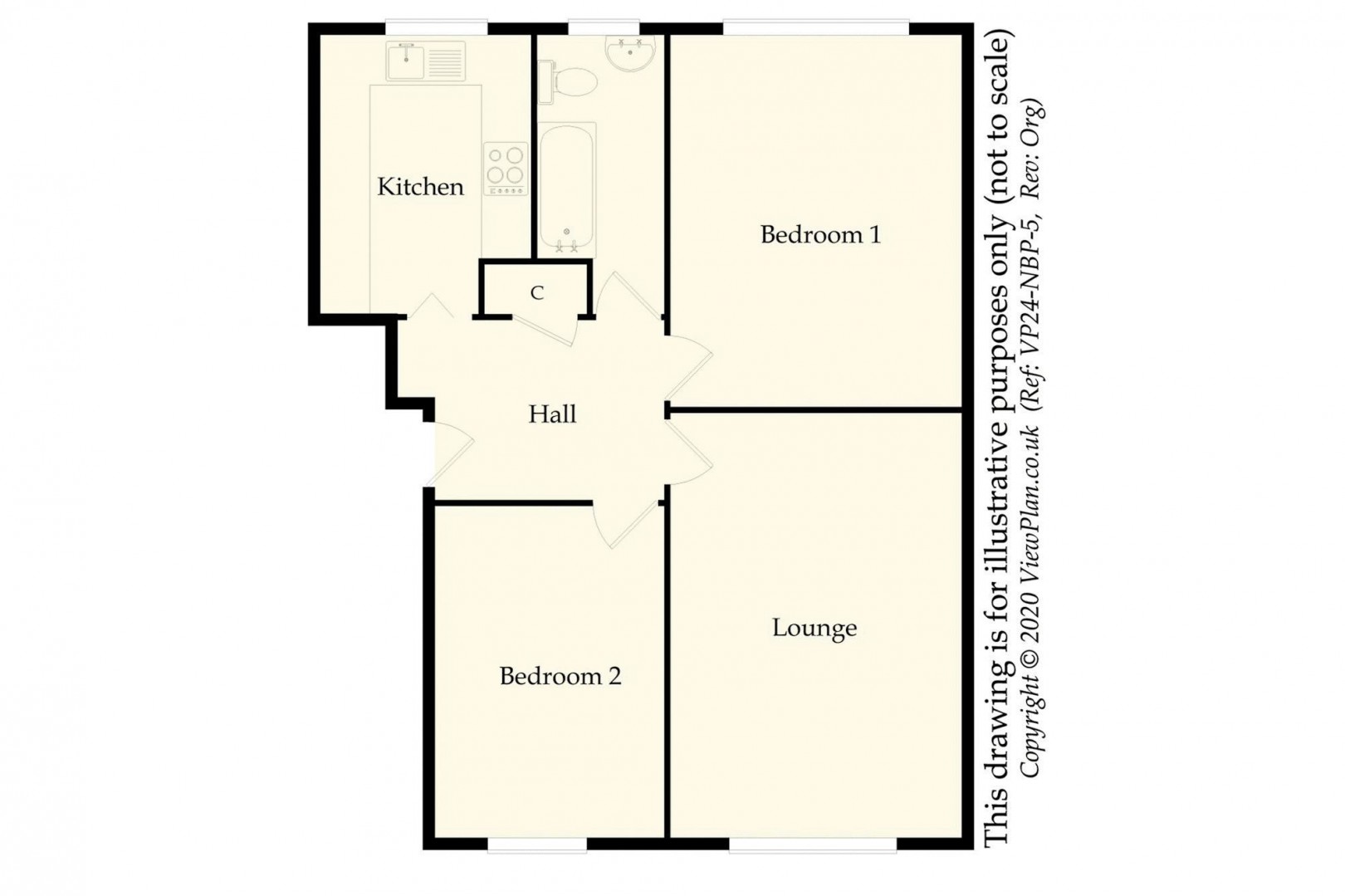 Floorplan for Gainsborough Court, Cogan, Penarth