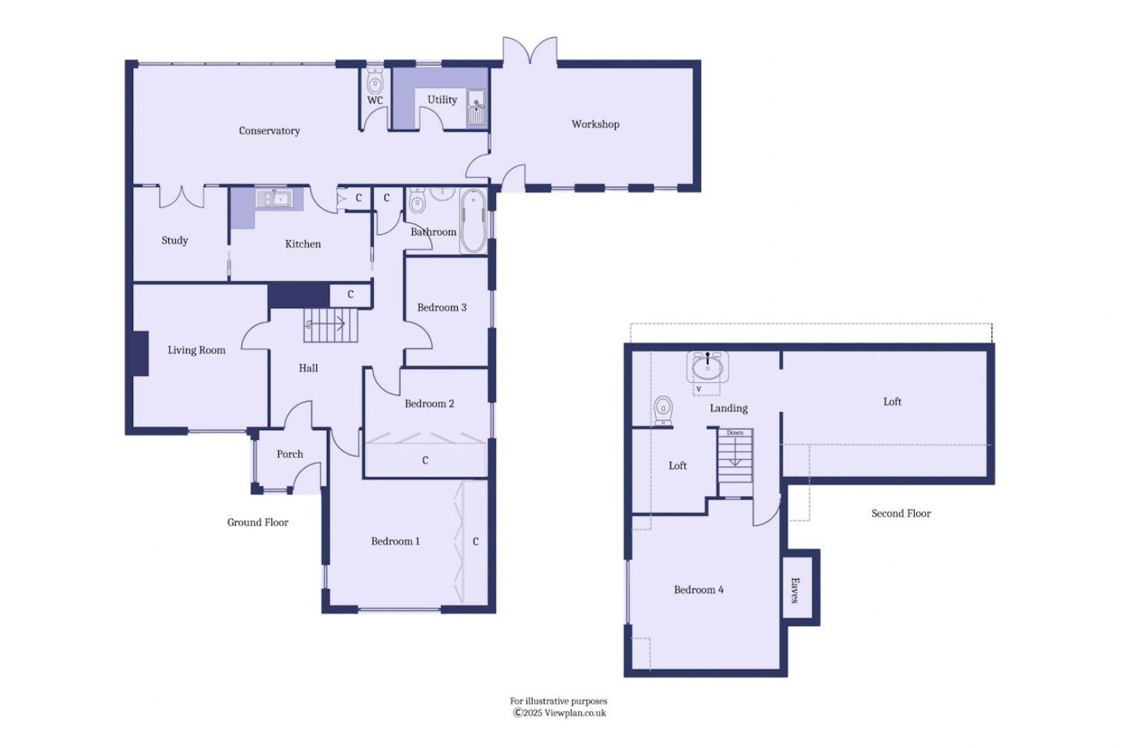 Floorplan for Britten Road, Penarth