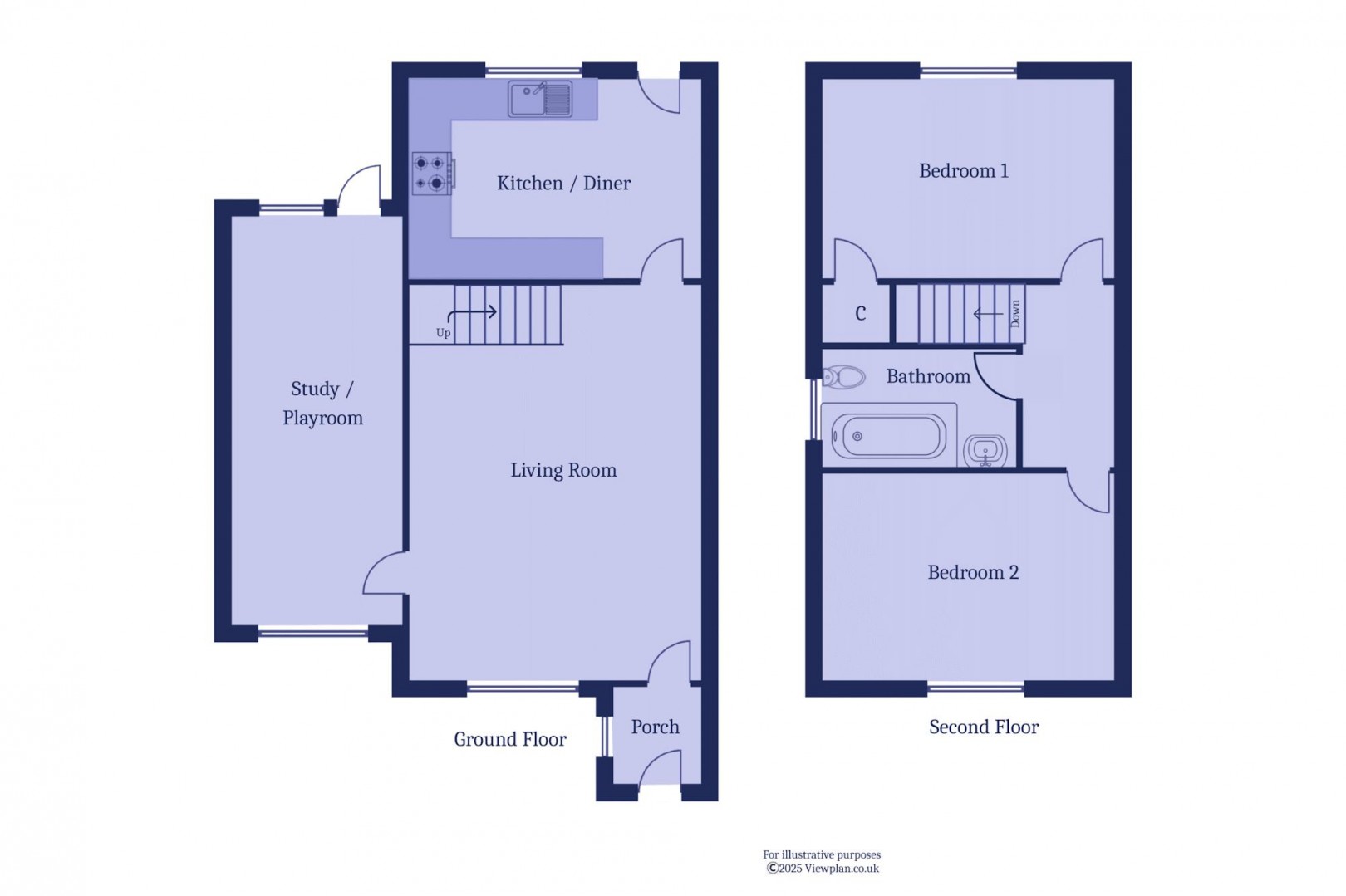 Floorplan for Conybeare Road, Sully