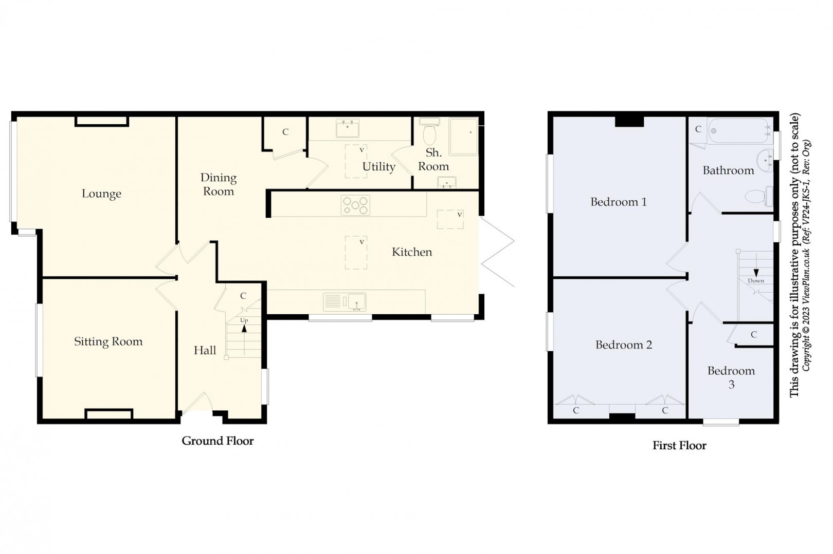 Floorplan for St. Davids Crescent, Penarth