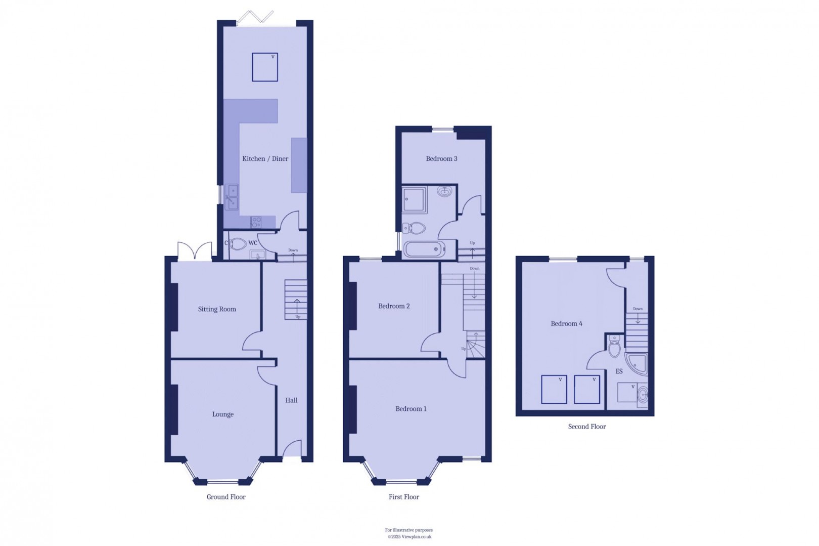 Floorplan for Plassey Square, Penarth