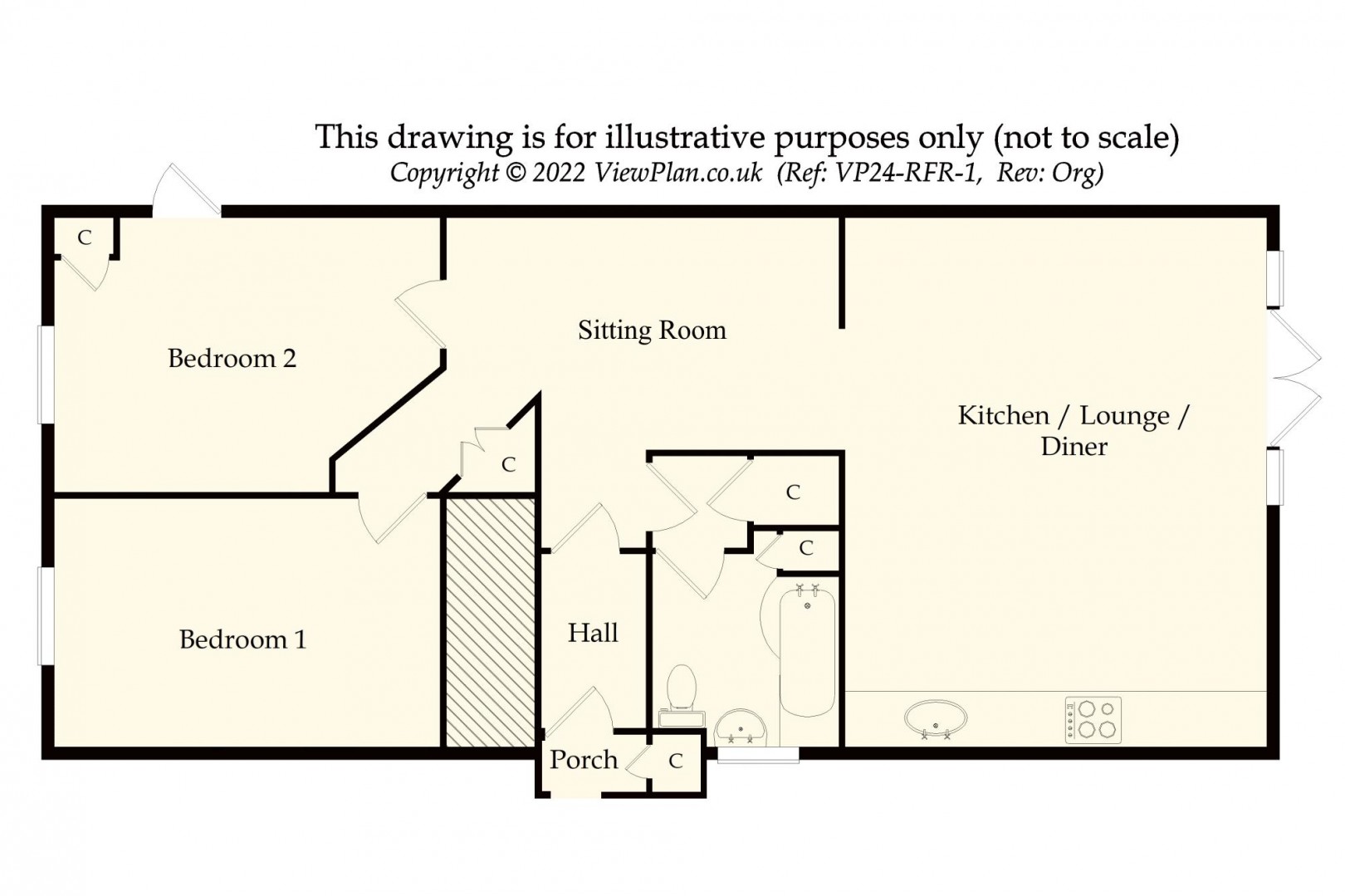 Floorplan for Victoria Road, Penarth
