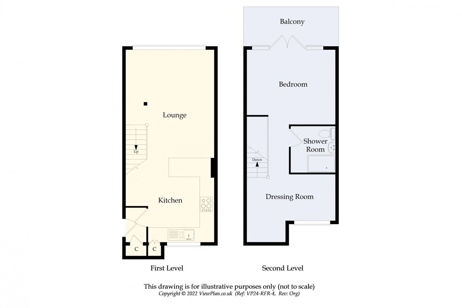 Floorplan for Clwyd, Penarth