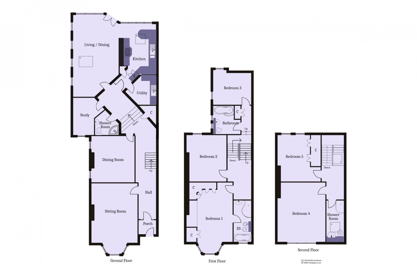 Floorplan for Westbourne Road, Penarth