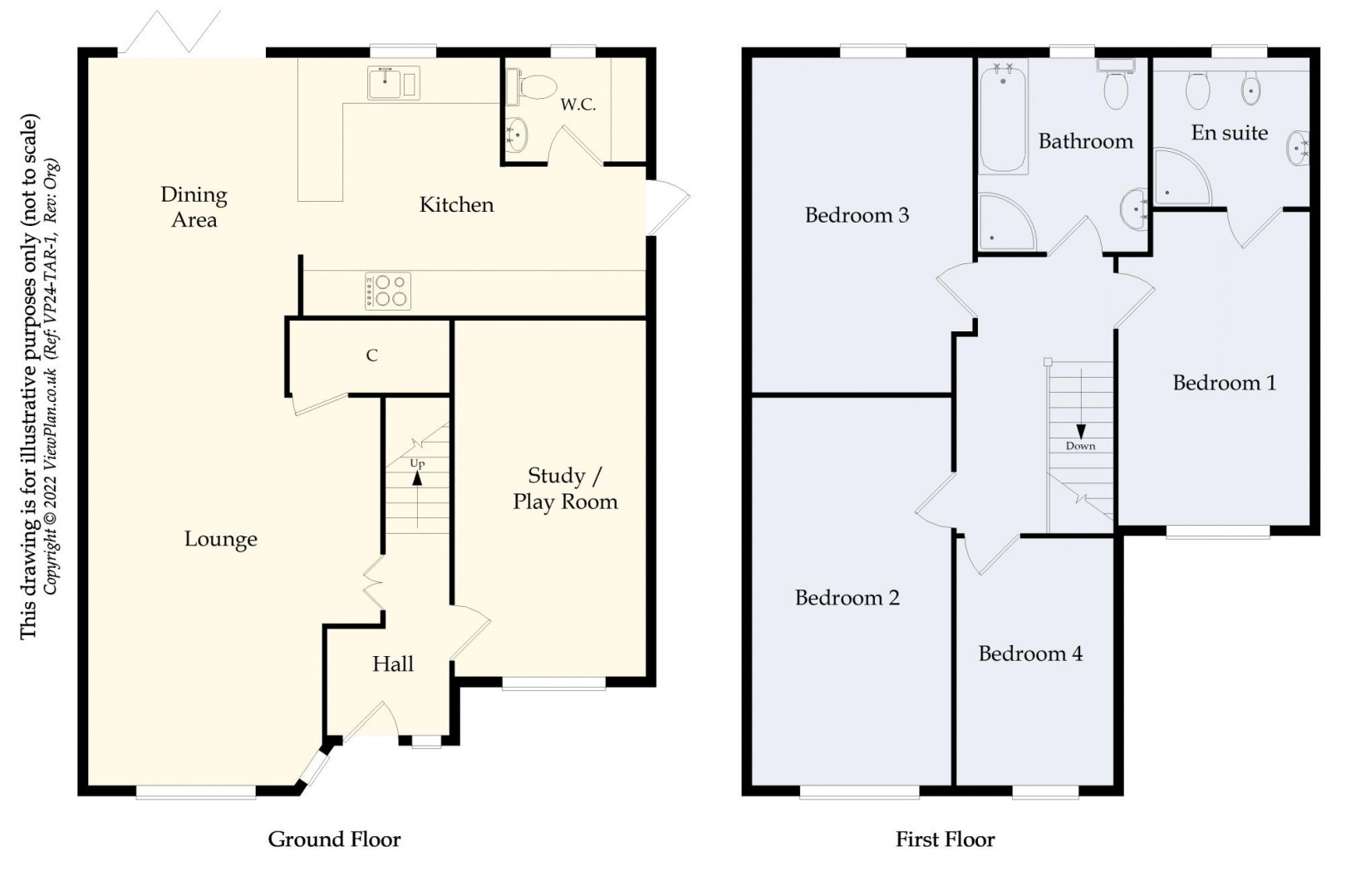 Floorplan for Bittern Way, Penarth