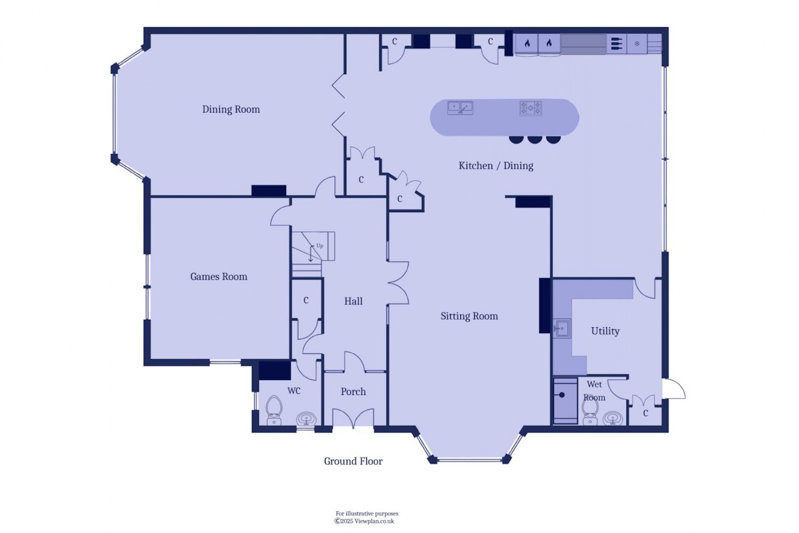 Floorplan for Park Road, Penarth