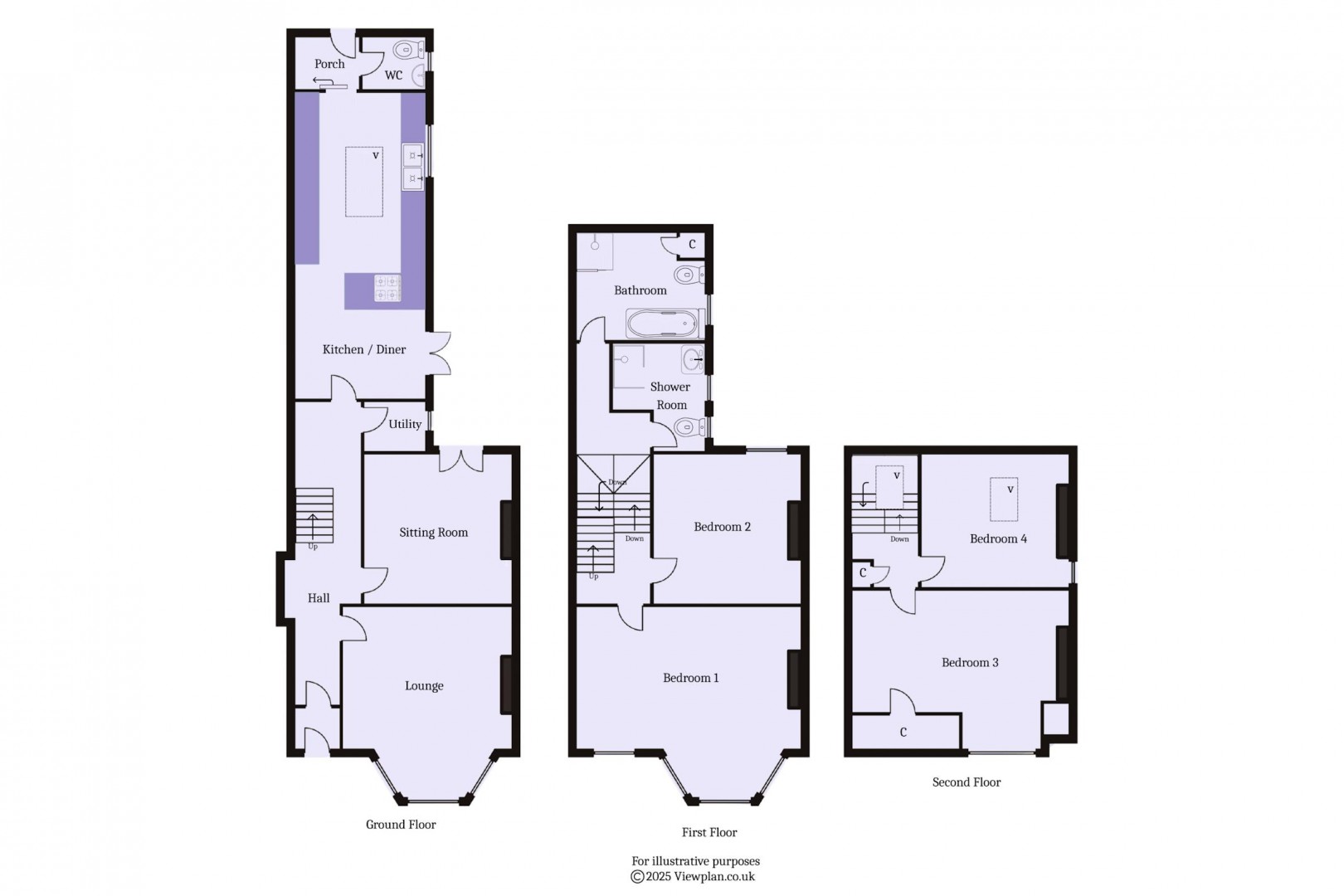 Floorplan for Paget Place, Penarth