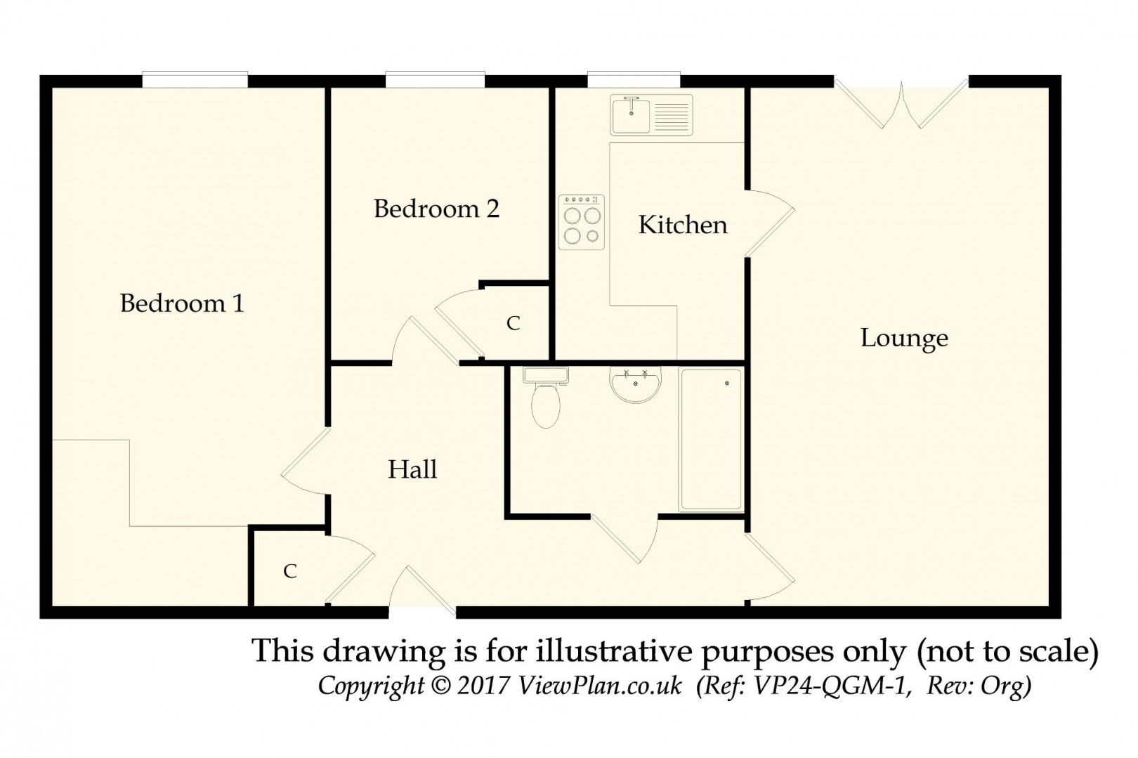 Floorplan for Bridgeman Court, Bridgeman Road, Penarth