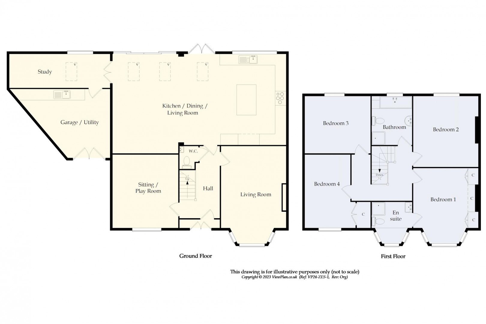 Floorplan for Baron Close, Penarth