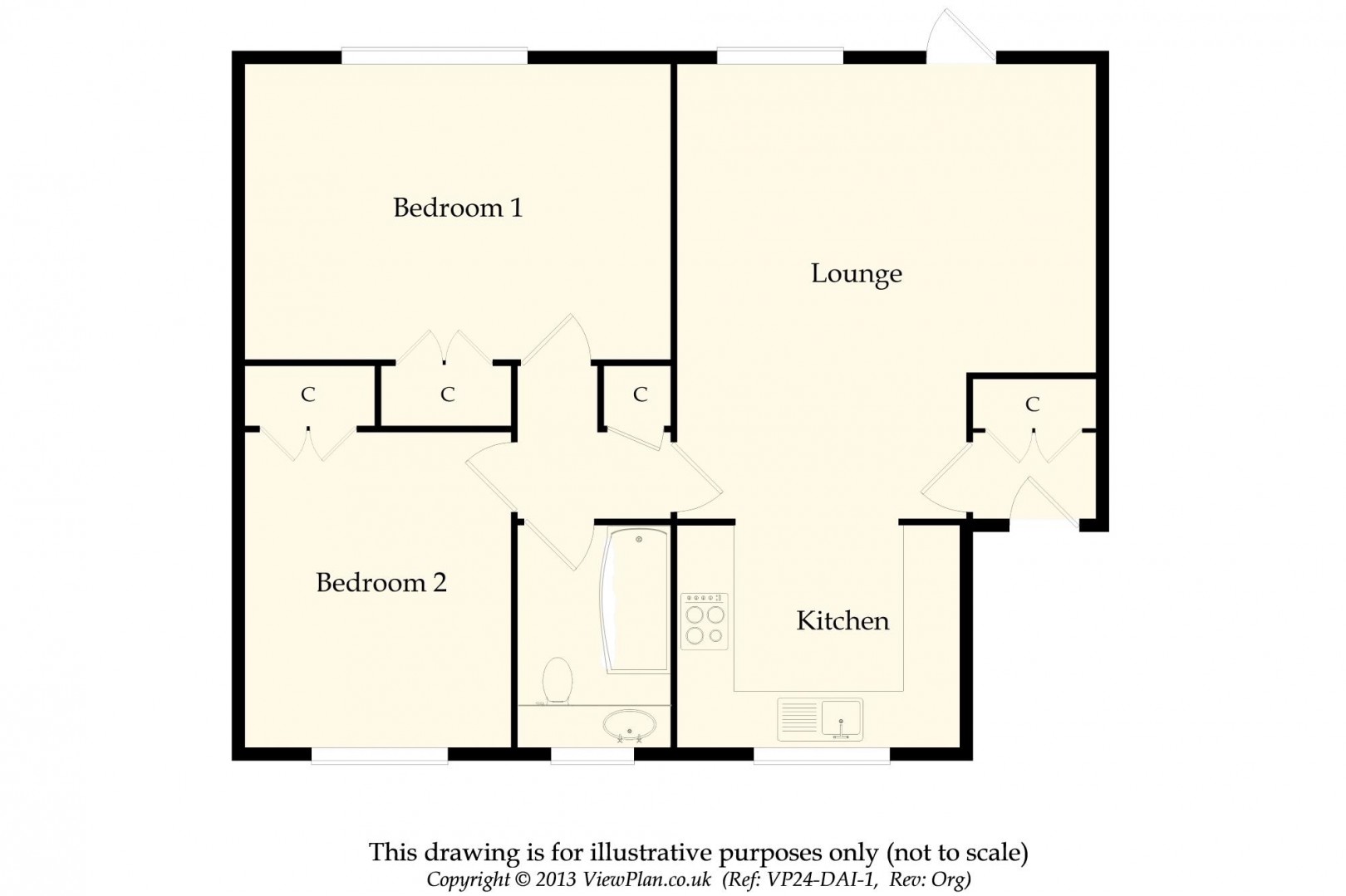 Floorplan for Albany Court, Beach Road, Penarth