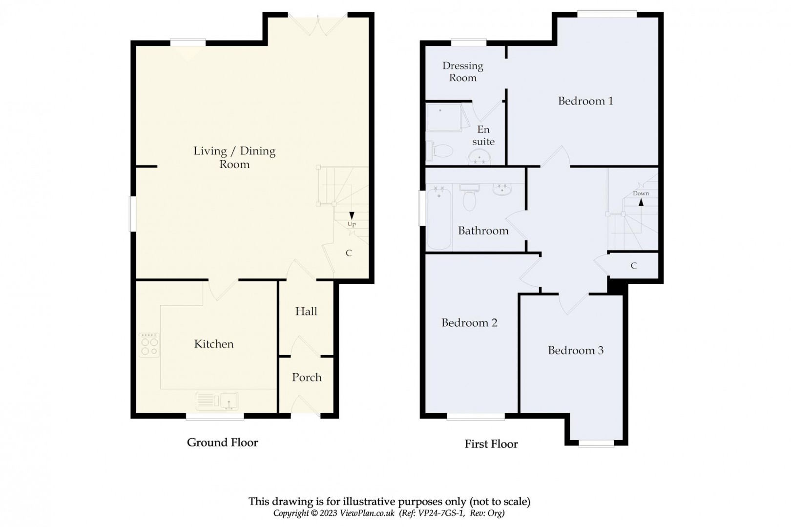 Floorplan for Campbell Drive, Cardiff