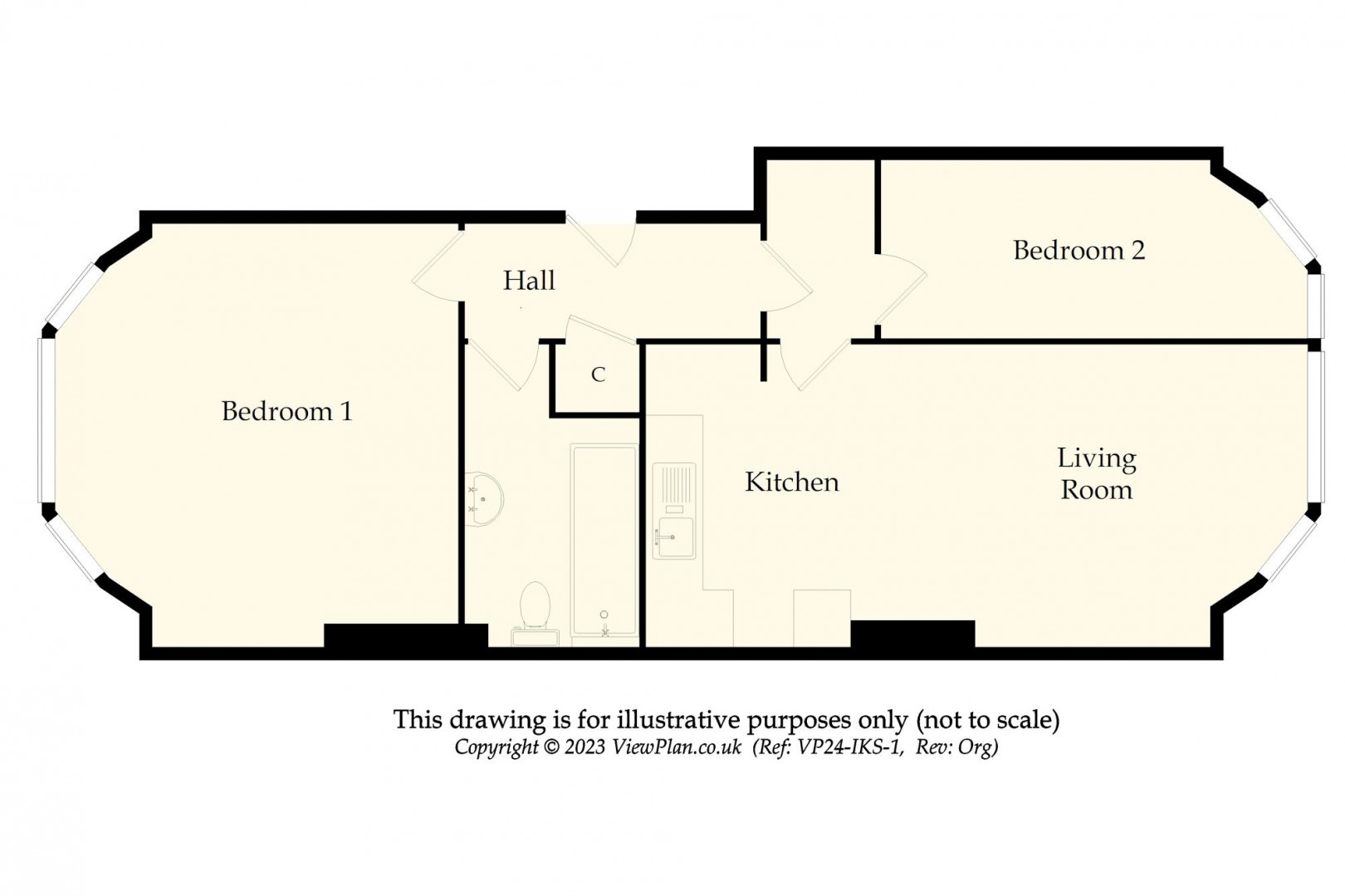 Floorplan for Lansdowne House, Plymouth Road, Penarth
