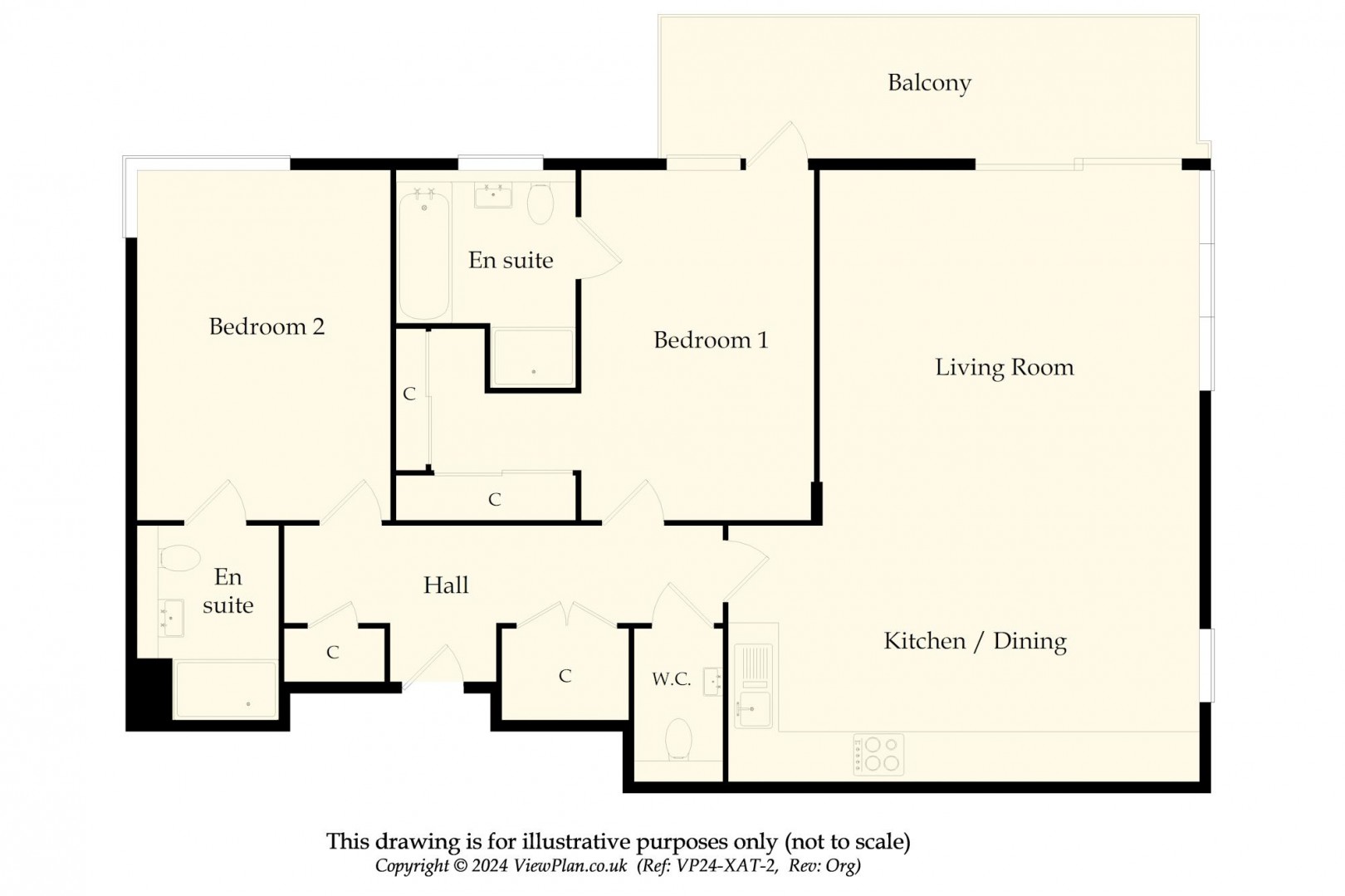 Floorplan for The Pinnacle, Trem Elai, Penarth