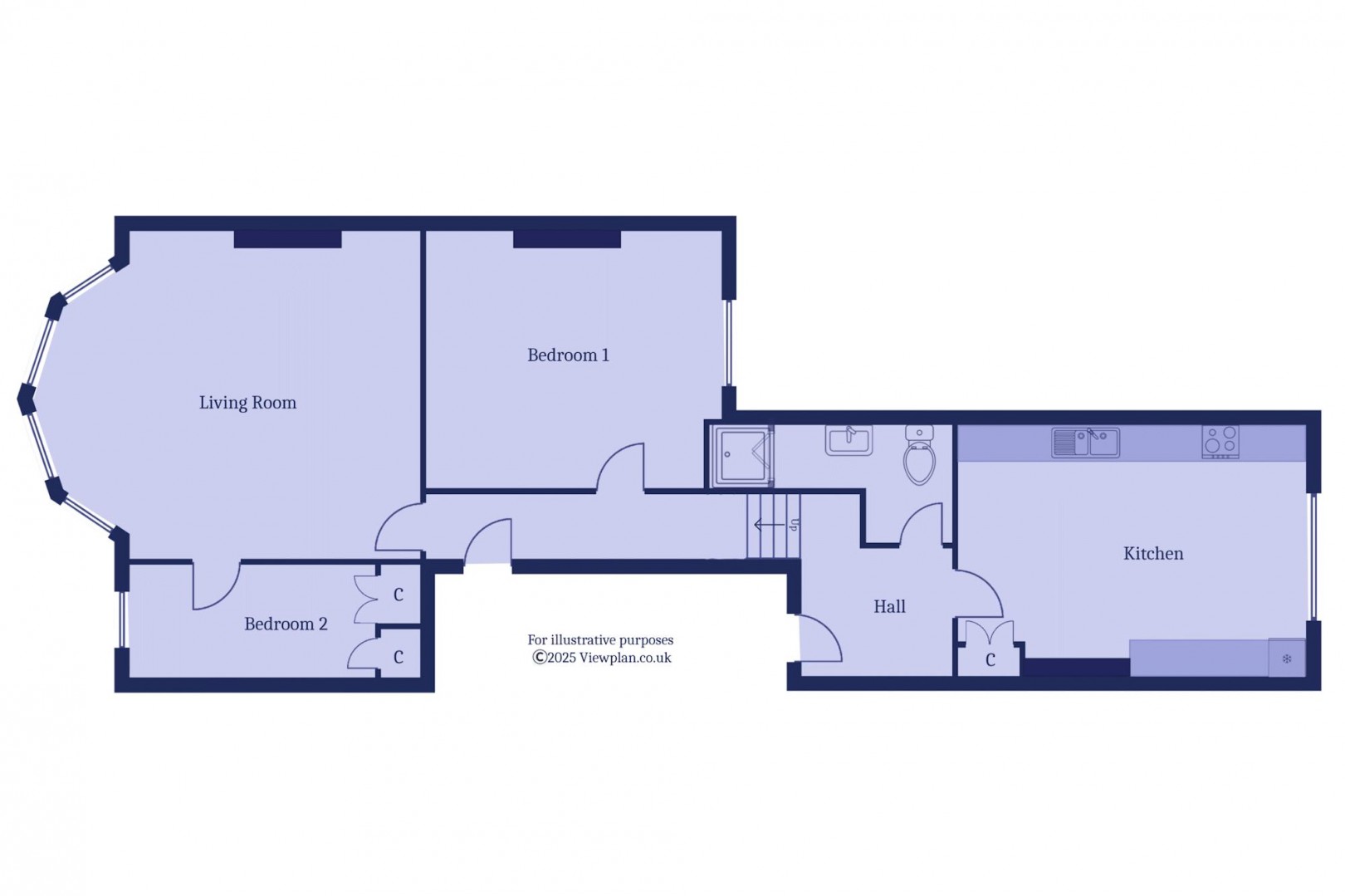 Floorplan for Victoria Square, Penarth