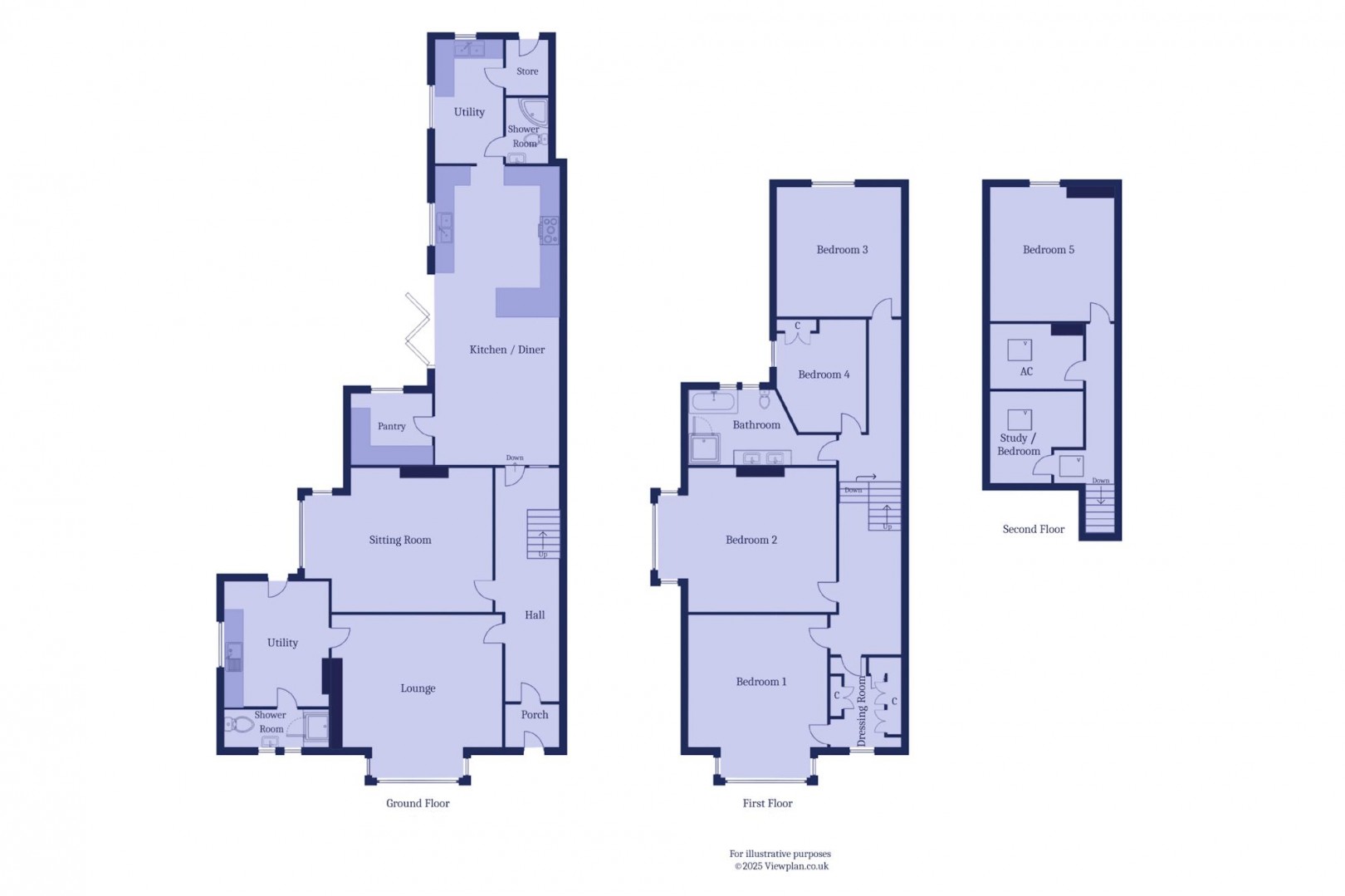 Floorplan for Stanwell Road, Penarth