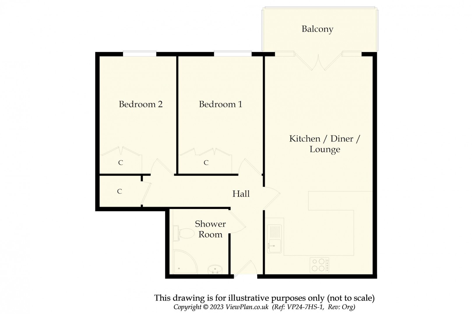 Floorplan for The Anchorage, River Walk, Penarth