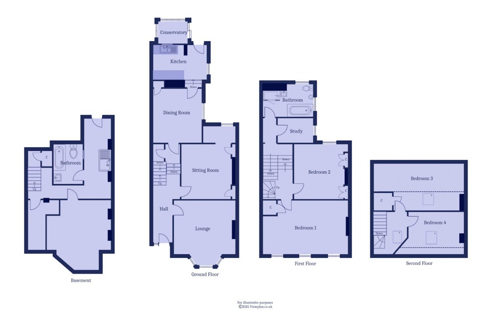 Floorplan for West Terrace, Penarth