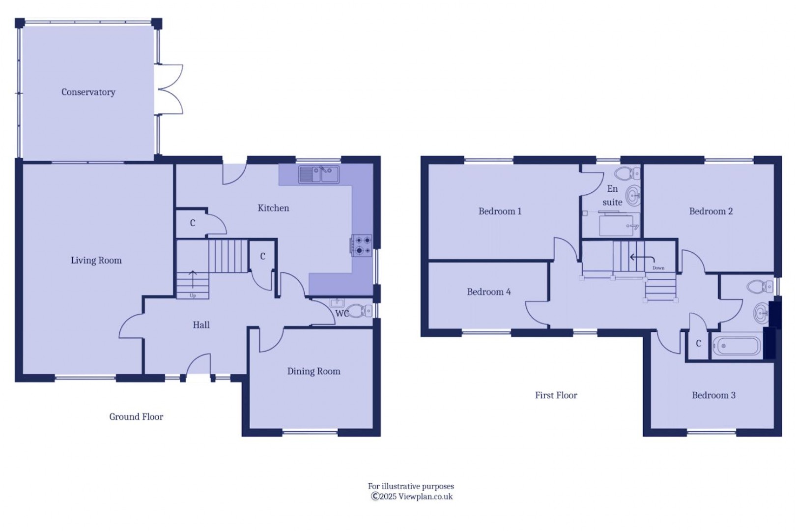 Floorplan for Brockhill Way, Penarth