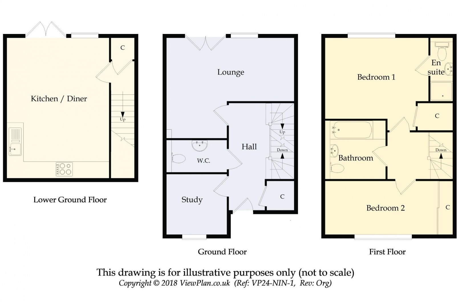 Floorplan for Trem Elai, Penarth