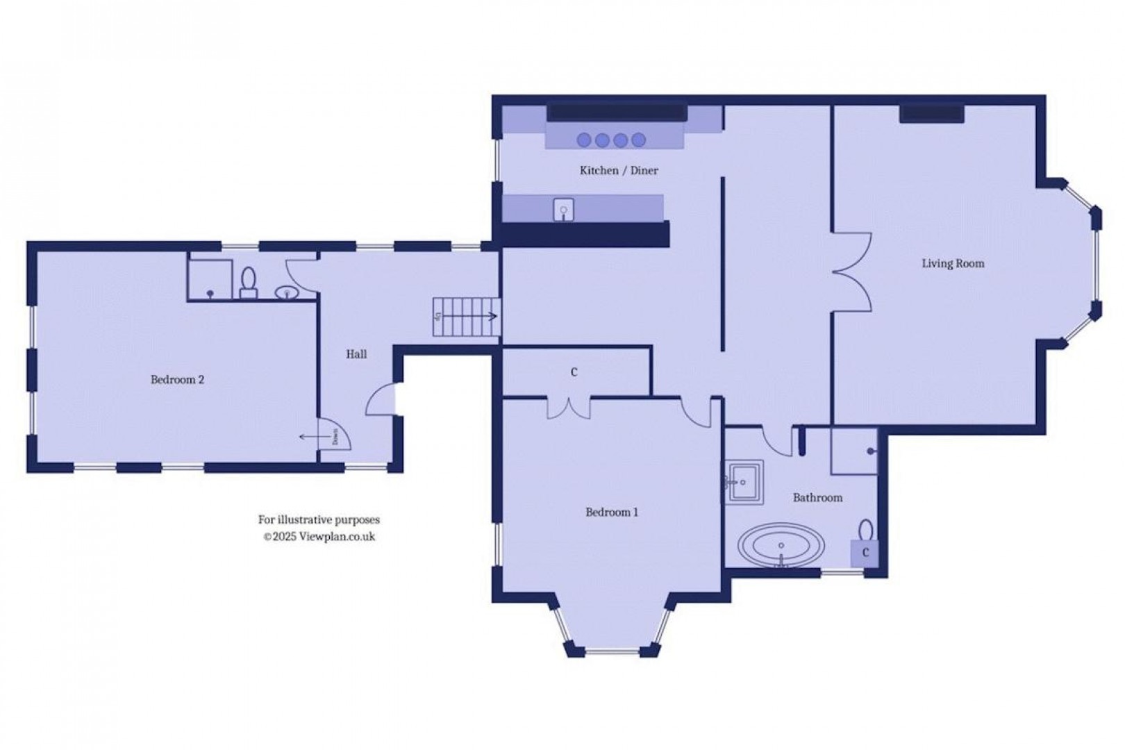 Floorplan for Plymouth Road, Penarth