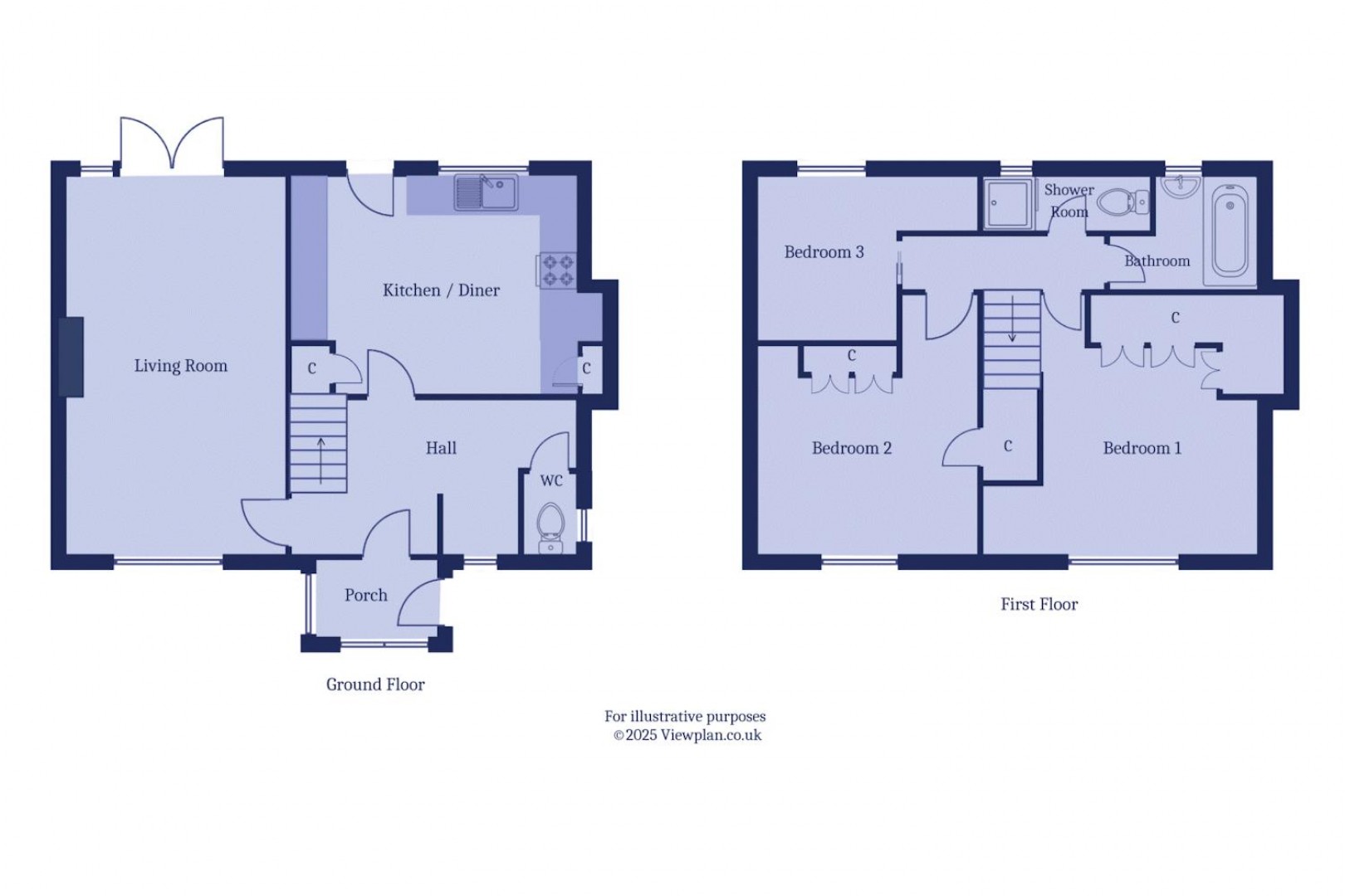 Floorplan for St. Peters Road, Penarth