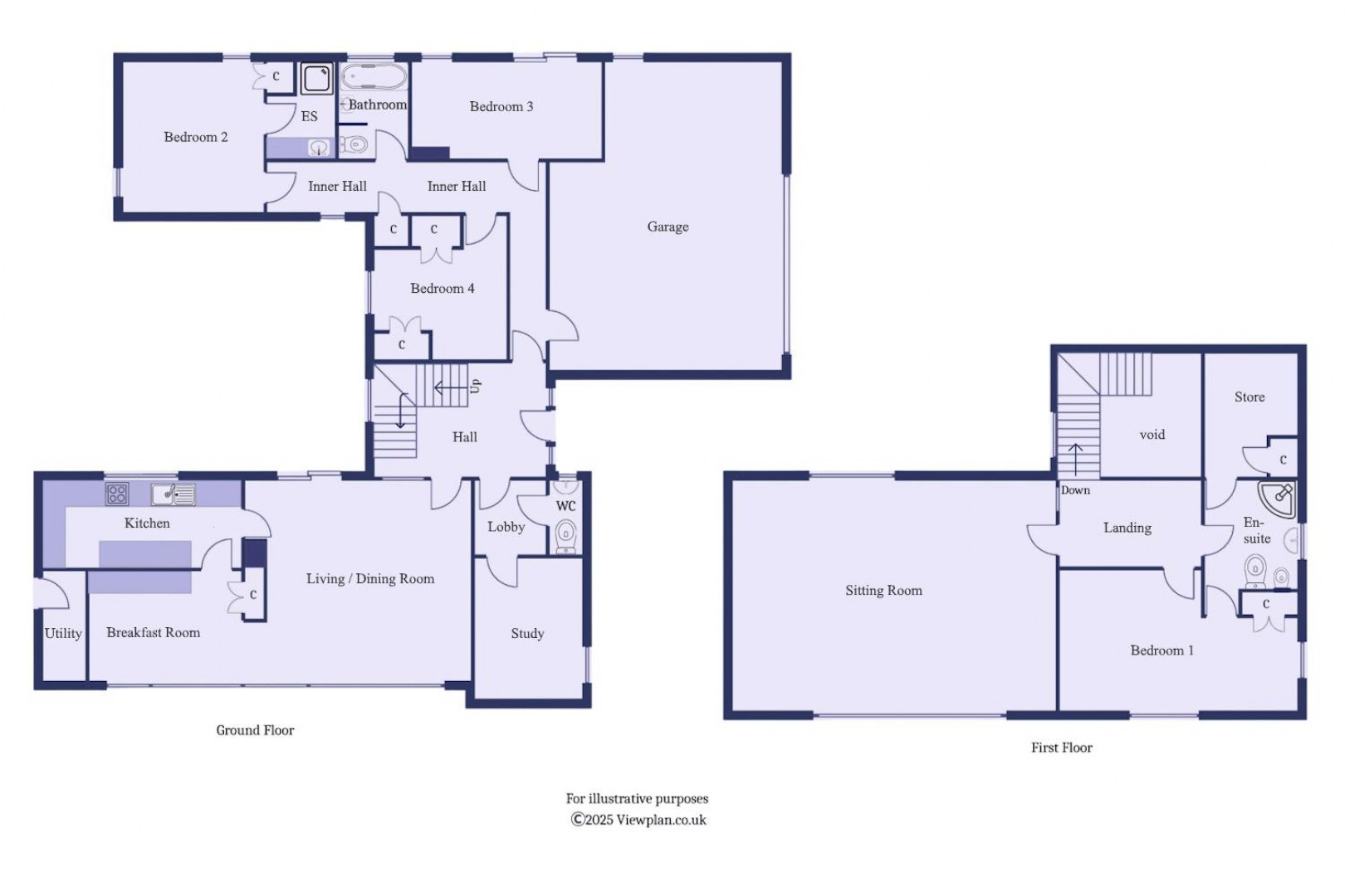 Floorplan for Evenlode Avenue, Penarth