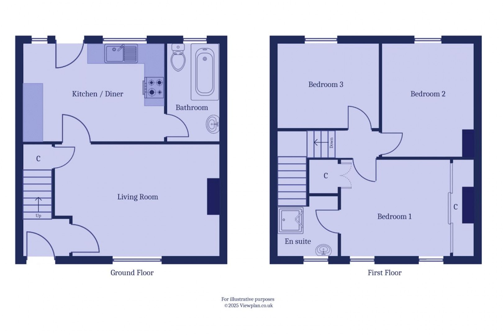 Floorplan for Andrew Road, Cogan, Penarth