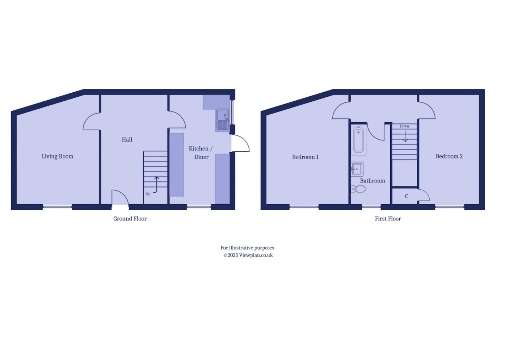 Floorplan for Salop Street, Penarth