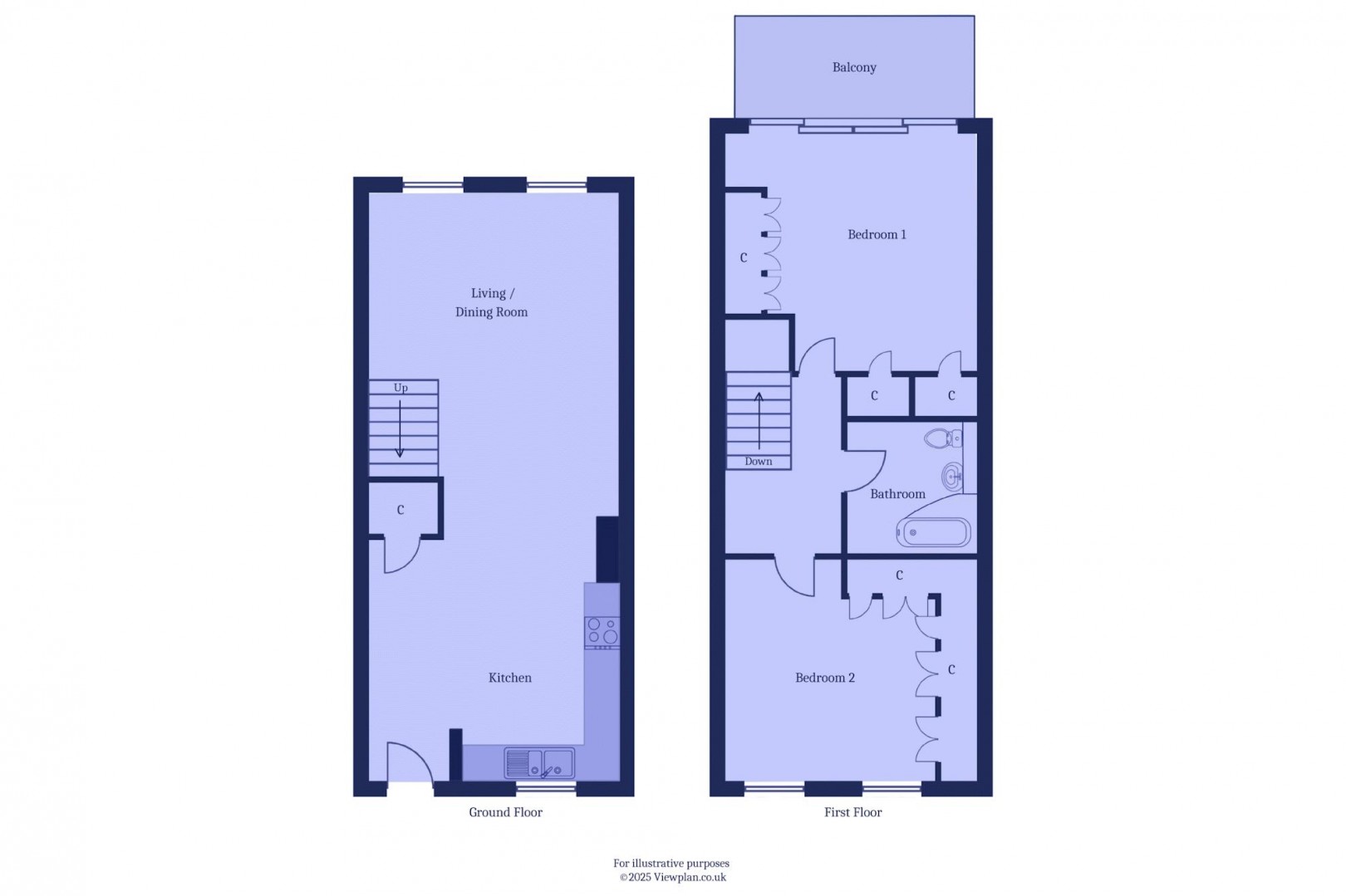 Floorplan for Clwyd, Northcliffe, Penarth