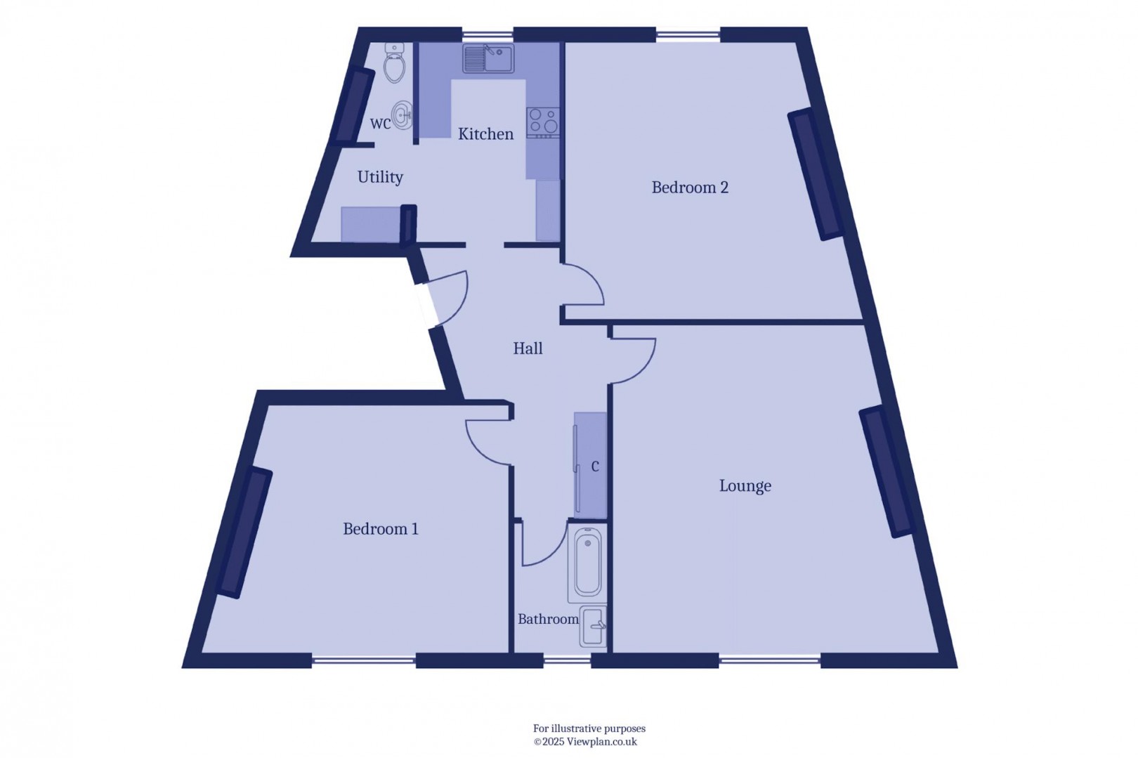 Floorplan for 10 Royal Buildings, Penarth