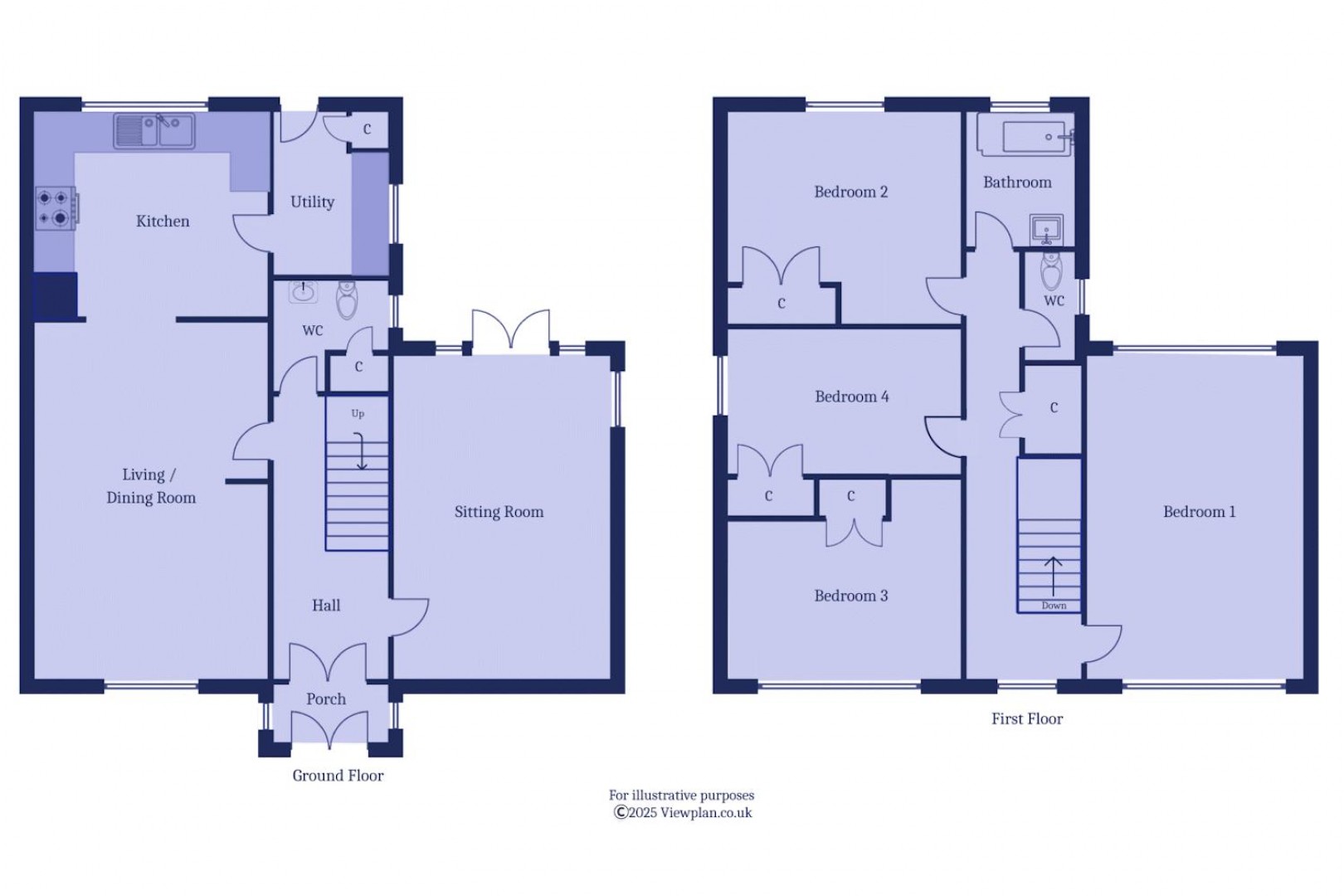 Floorplan for Knowbury Avenue, Penarth