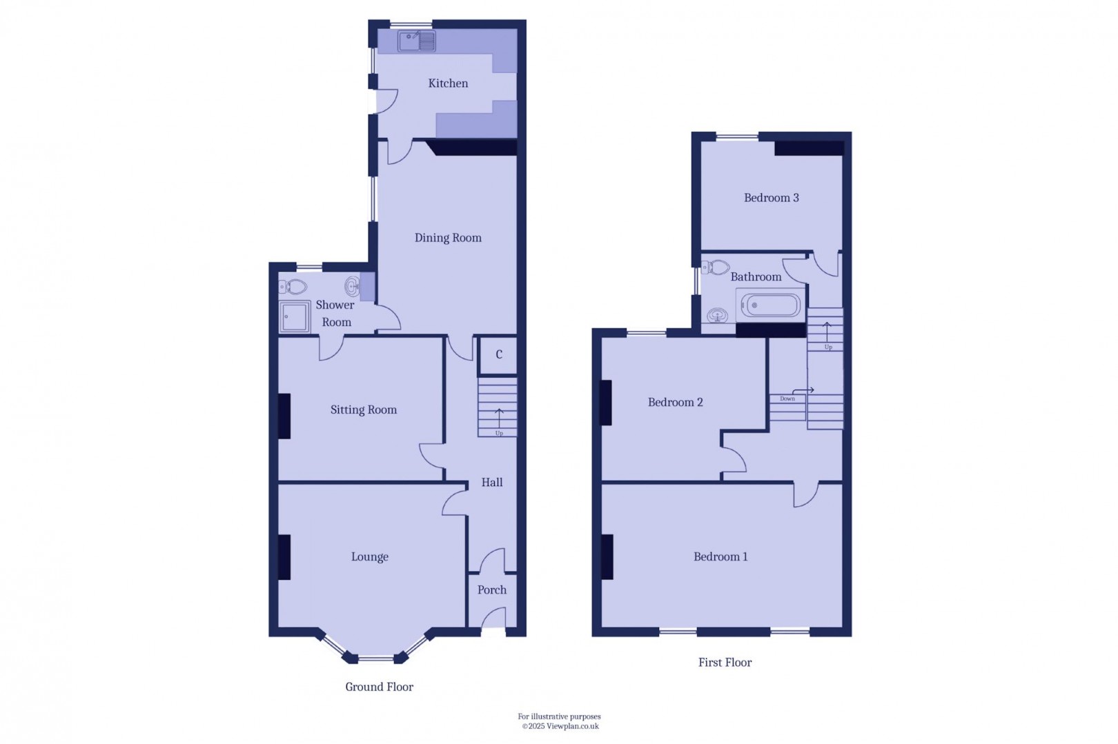 Floorplan for Pembroke Terrace, Penarth
