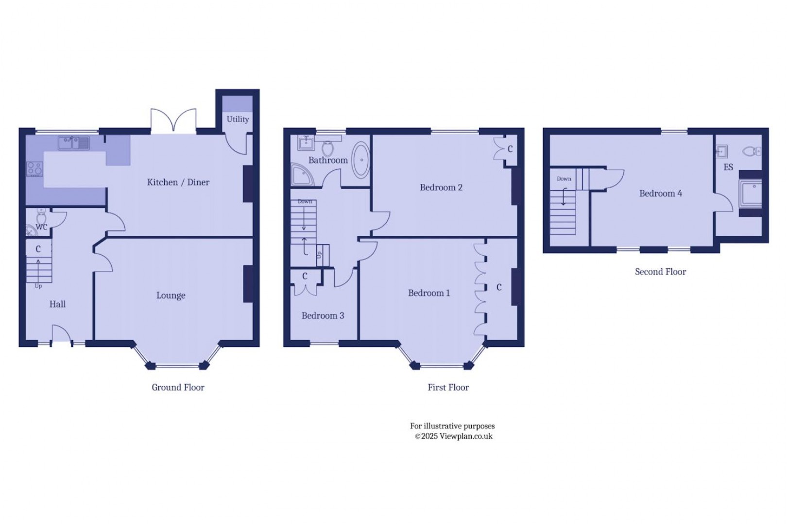 Floorplan for Cornerswell Road, Penarth