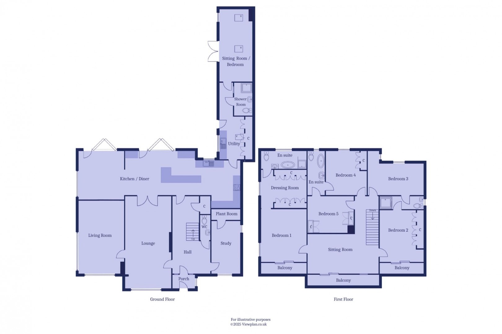 Floorplan for Whitcliffe Drive, Penarth