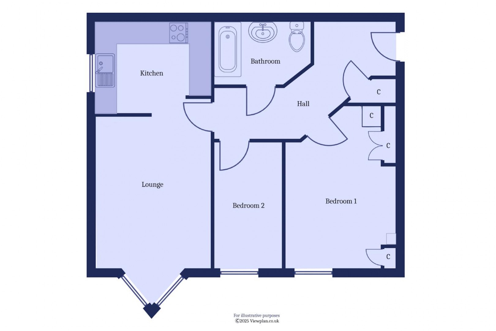 Floorplan for Penarth House, Stanwell Road, Penarth