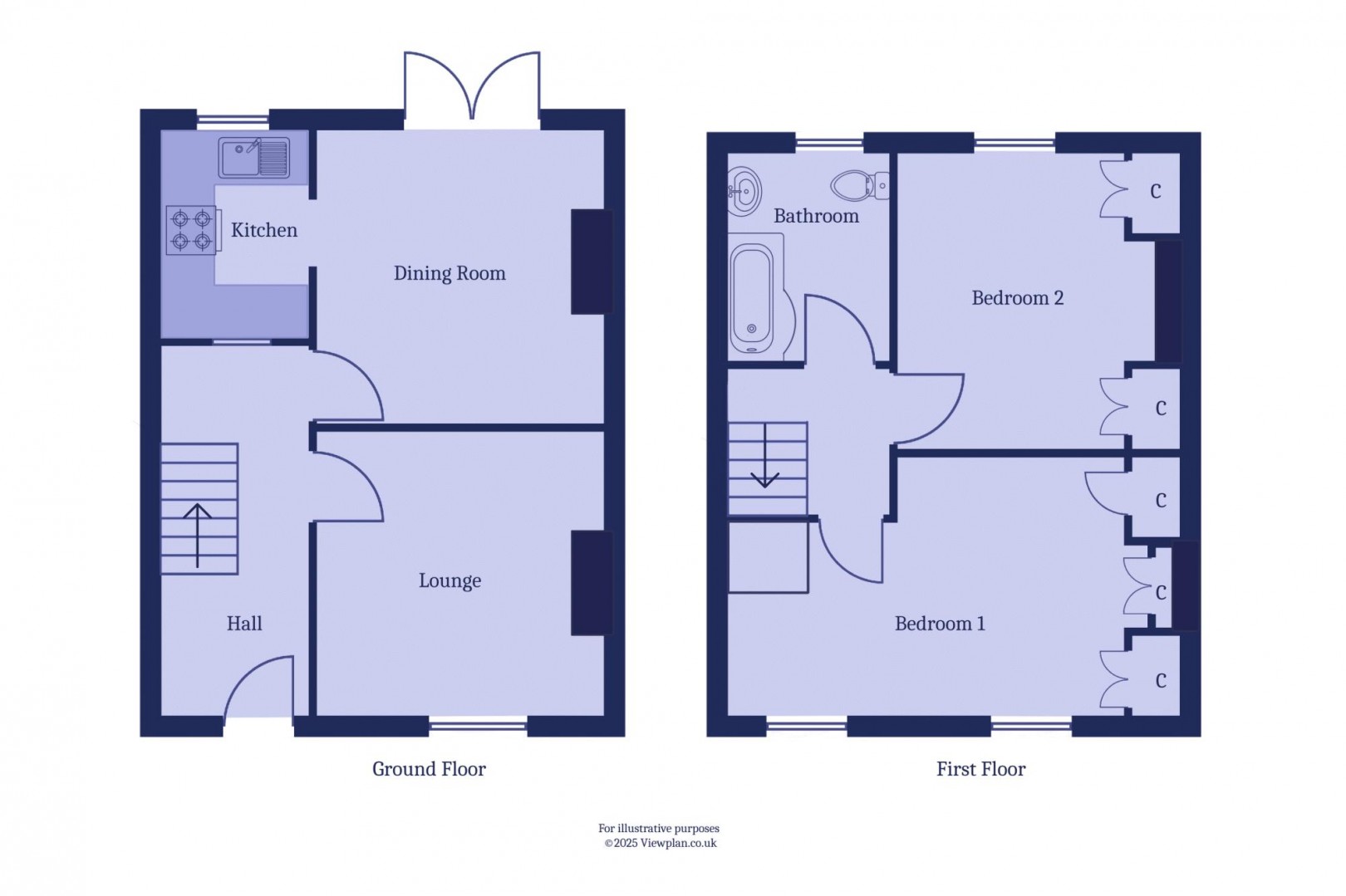 Floorplan for Queens Road, Penarth
