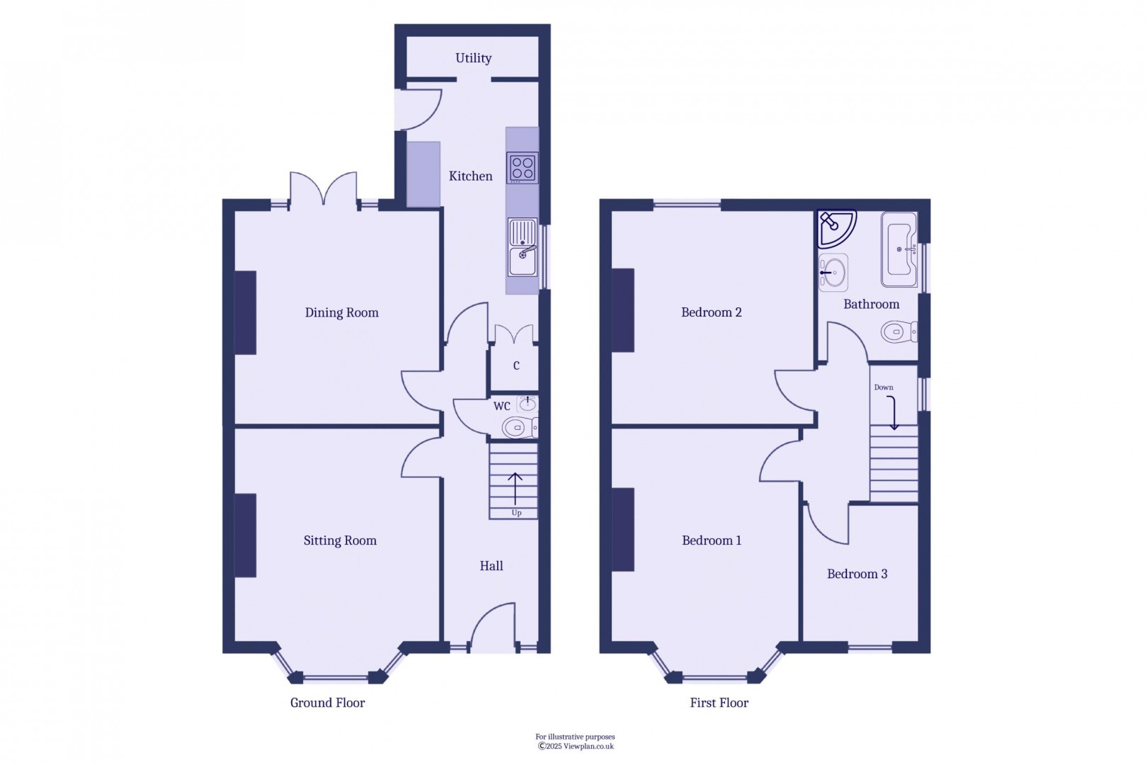 Floorplan for Redlands Road, Penarth