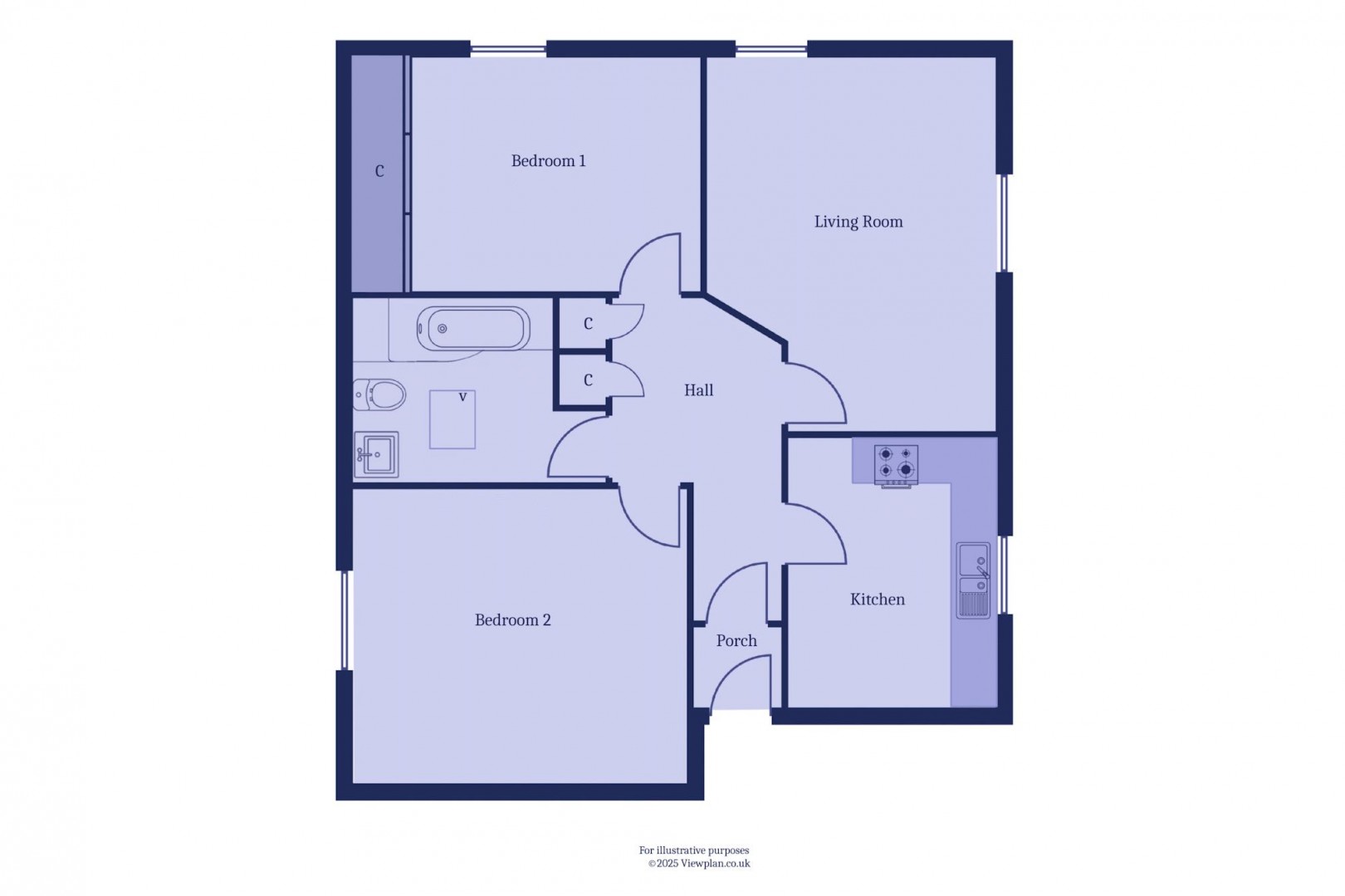 Floorplan for The Landings, Penarth