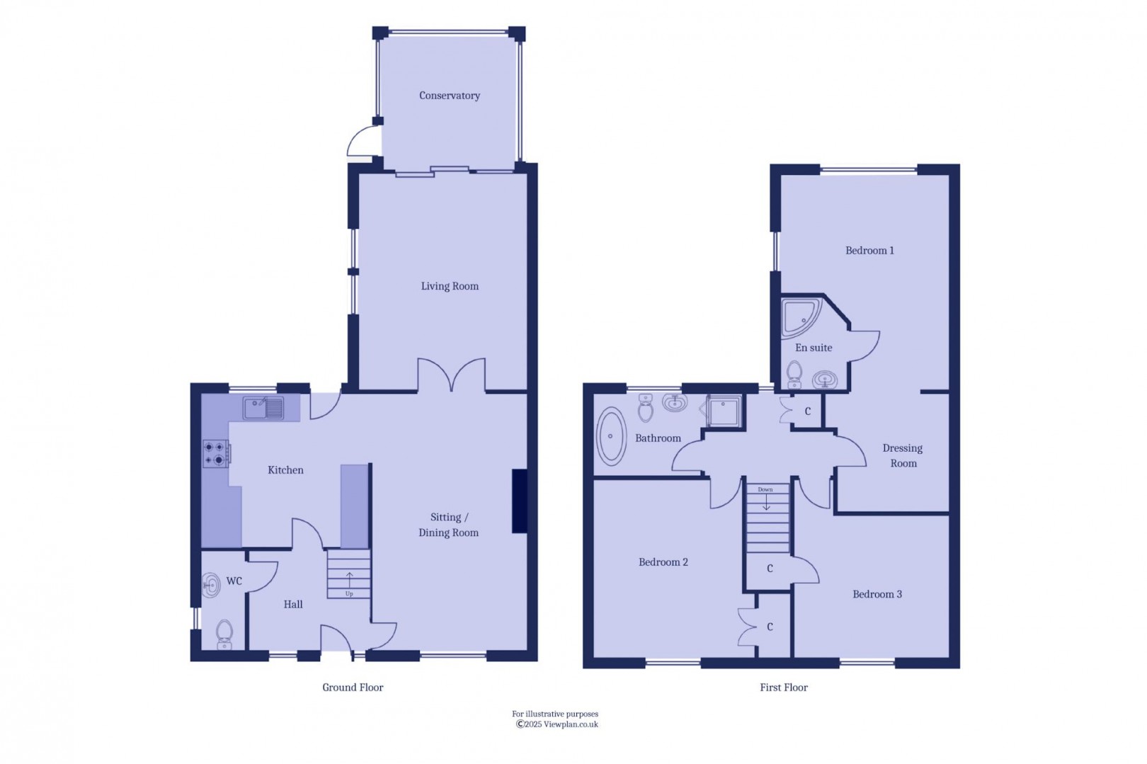 Floorplan for Dinas Road, Penarth
