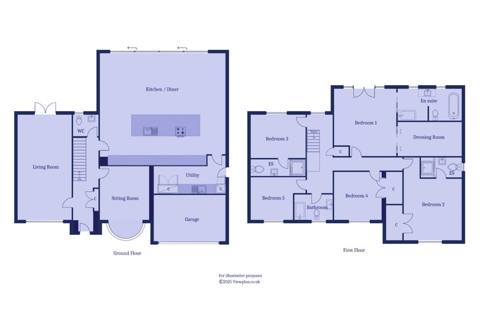 Floorplan for Cherry Close, Penarth