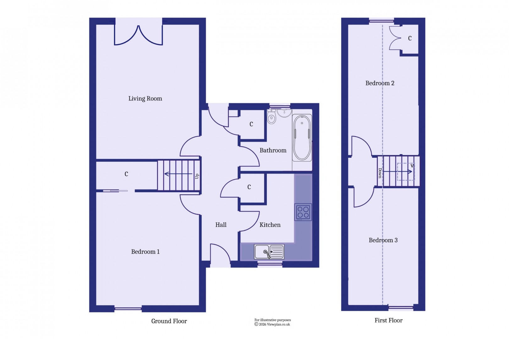 Floorplan for Beaumont Court, Penarth