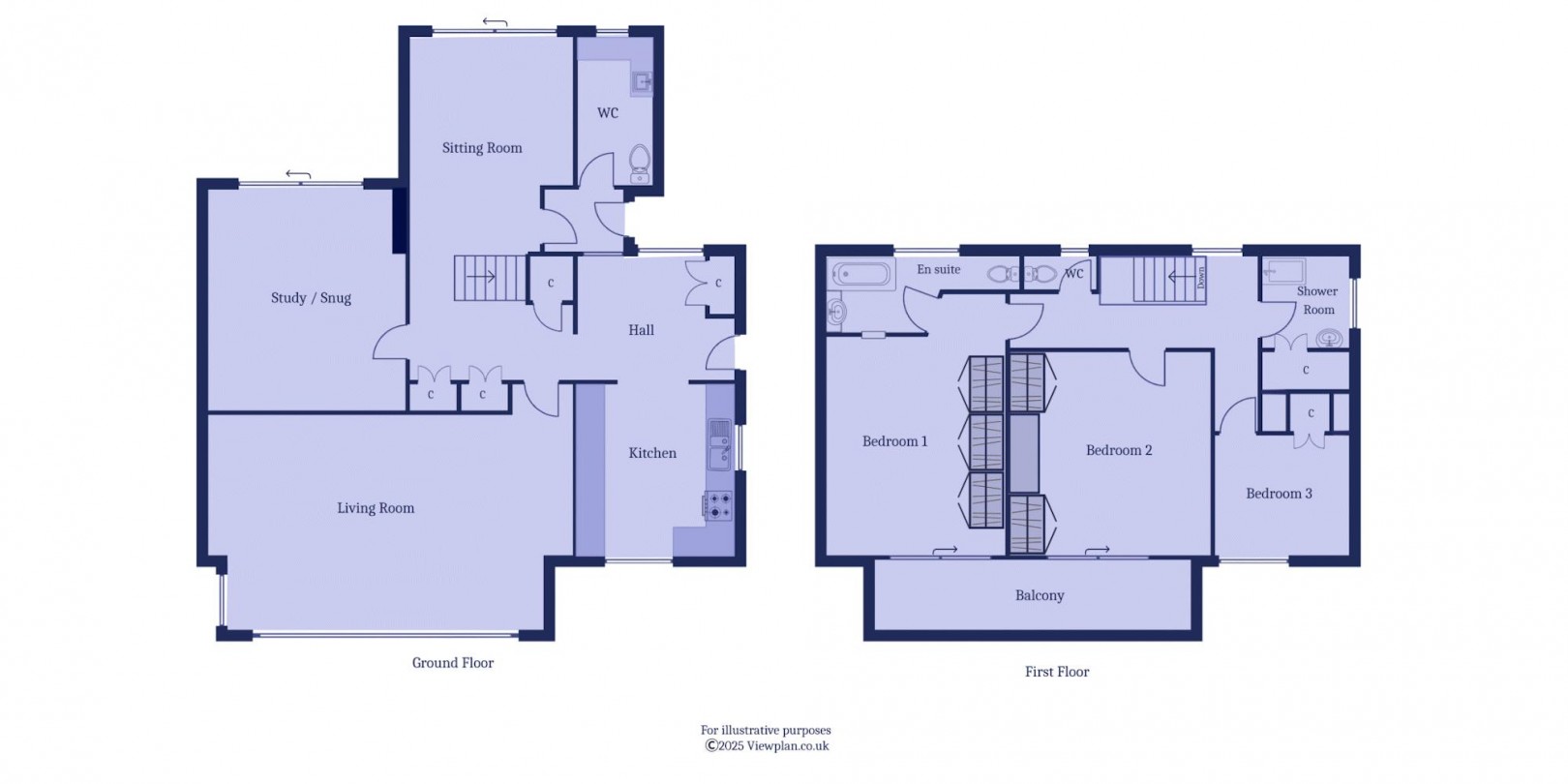 Floorplan for Whitcliffe Drive, Penarth