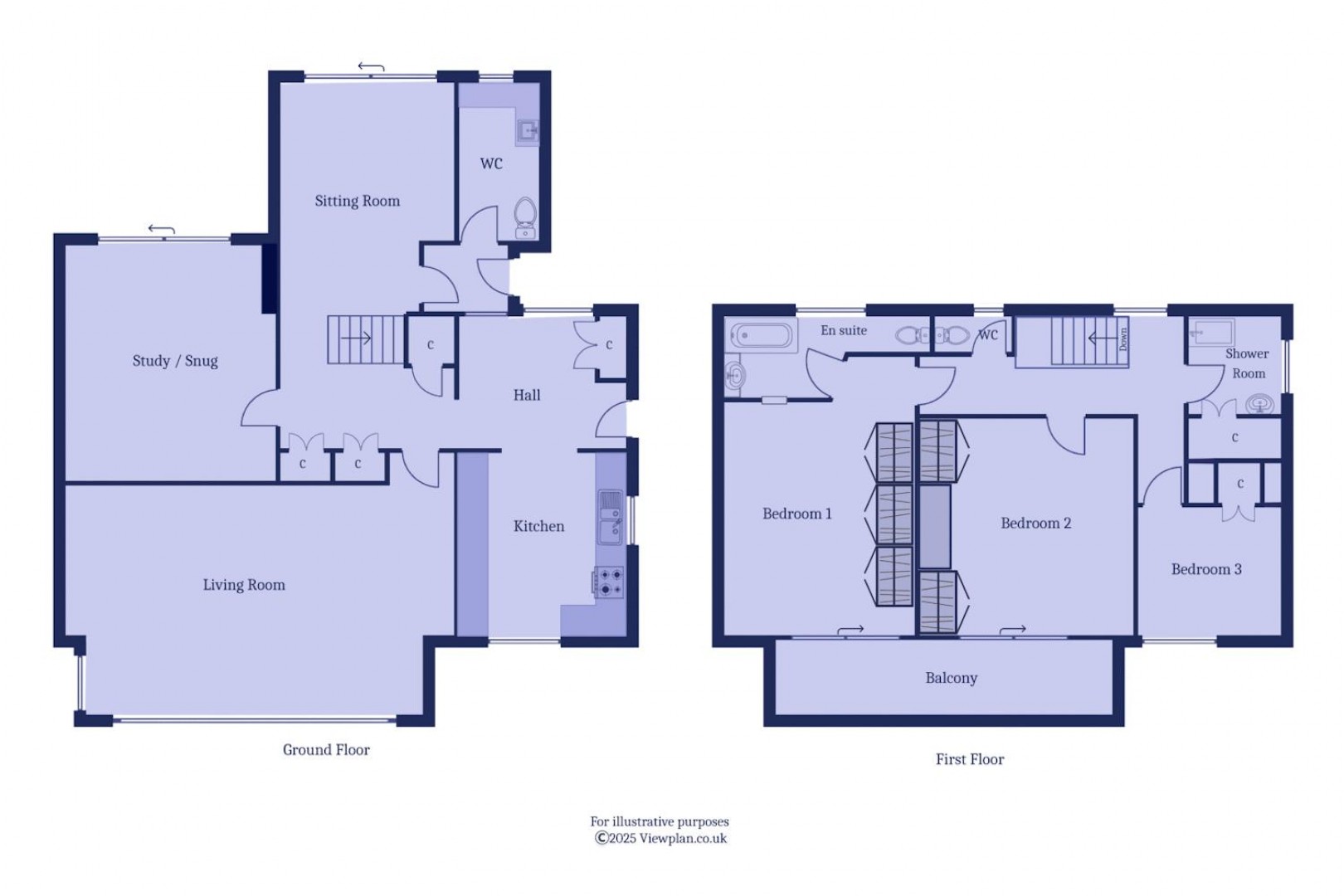 Floorplan for Whitcliffe Drive, Penarth