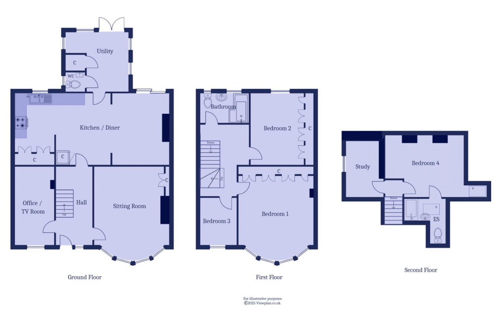 Floorplan for Redlands Road, Penarth