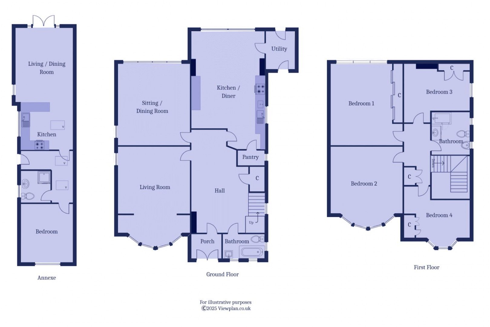 Floorplan for Penlan Road, Penarth