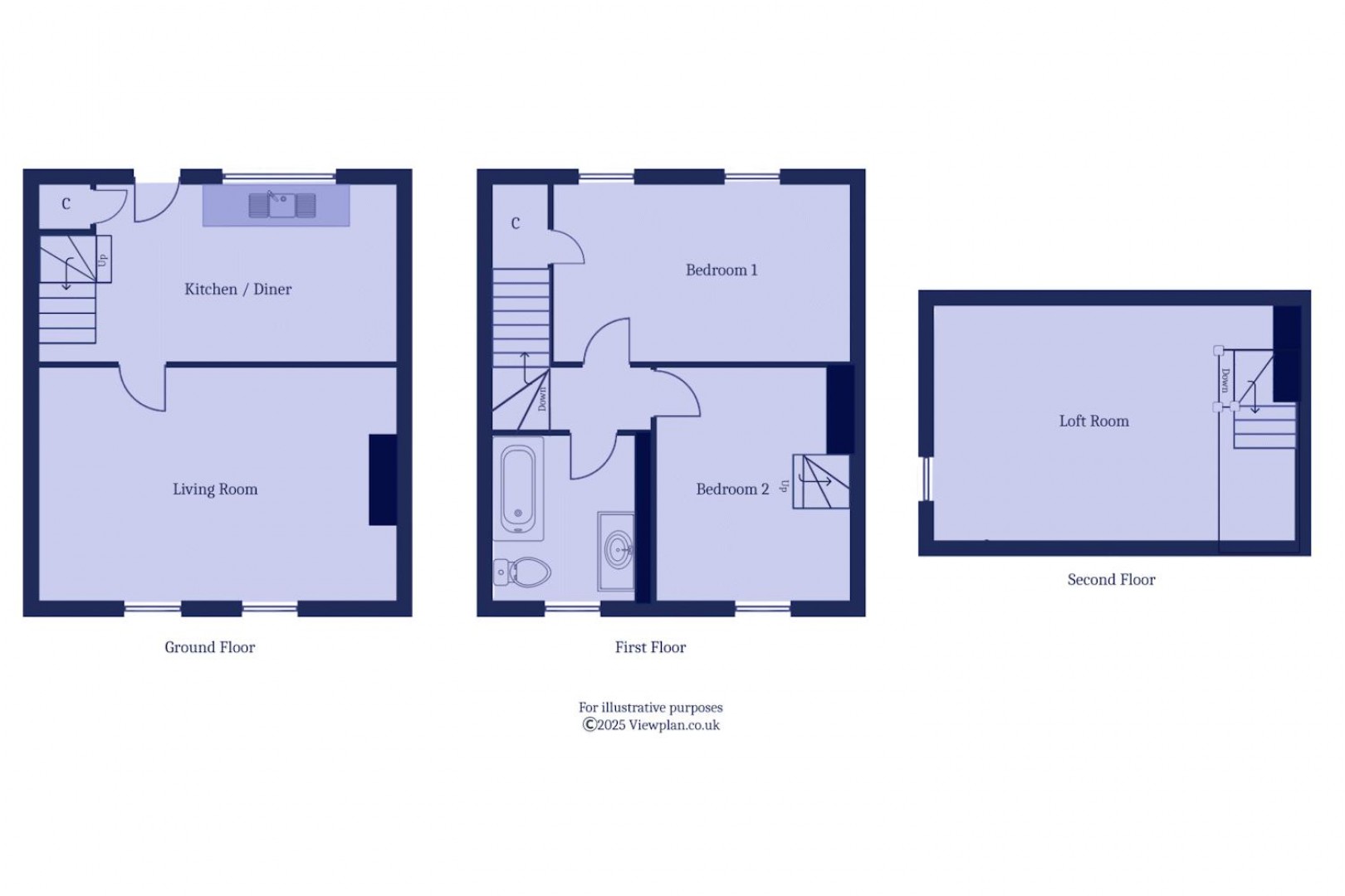 Floorplan for Tower Hill Avenue, Penarth