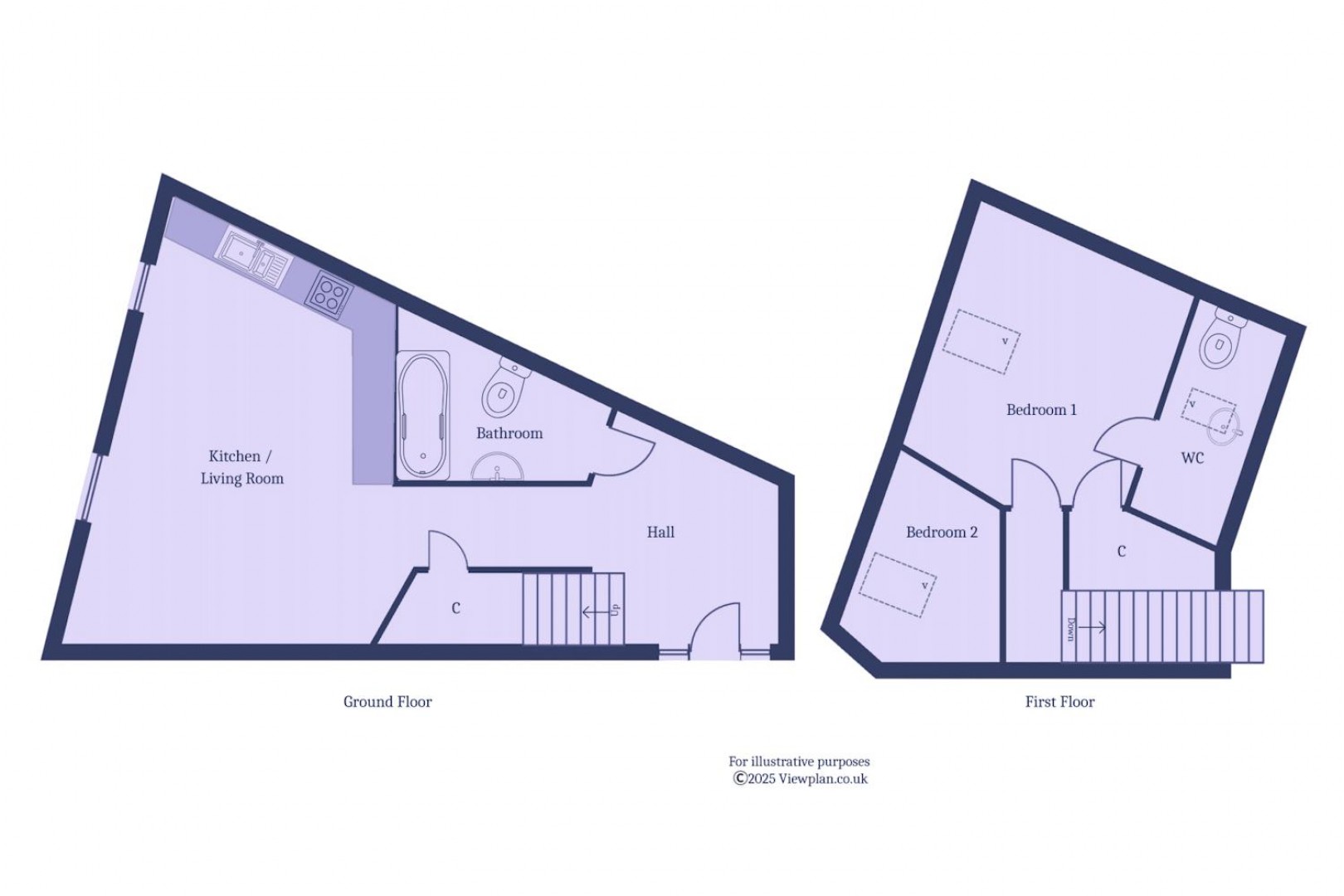 Floorplan for Woodland Hall, Woodland Place, Penarth