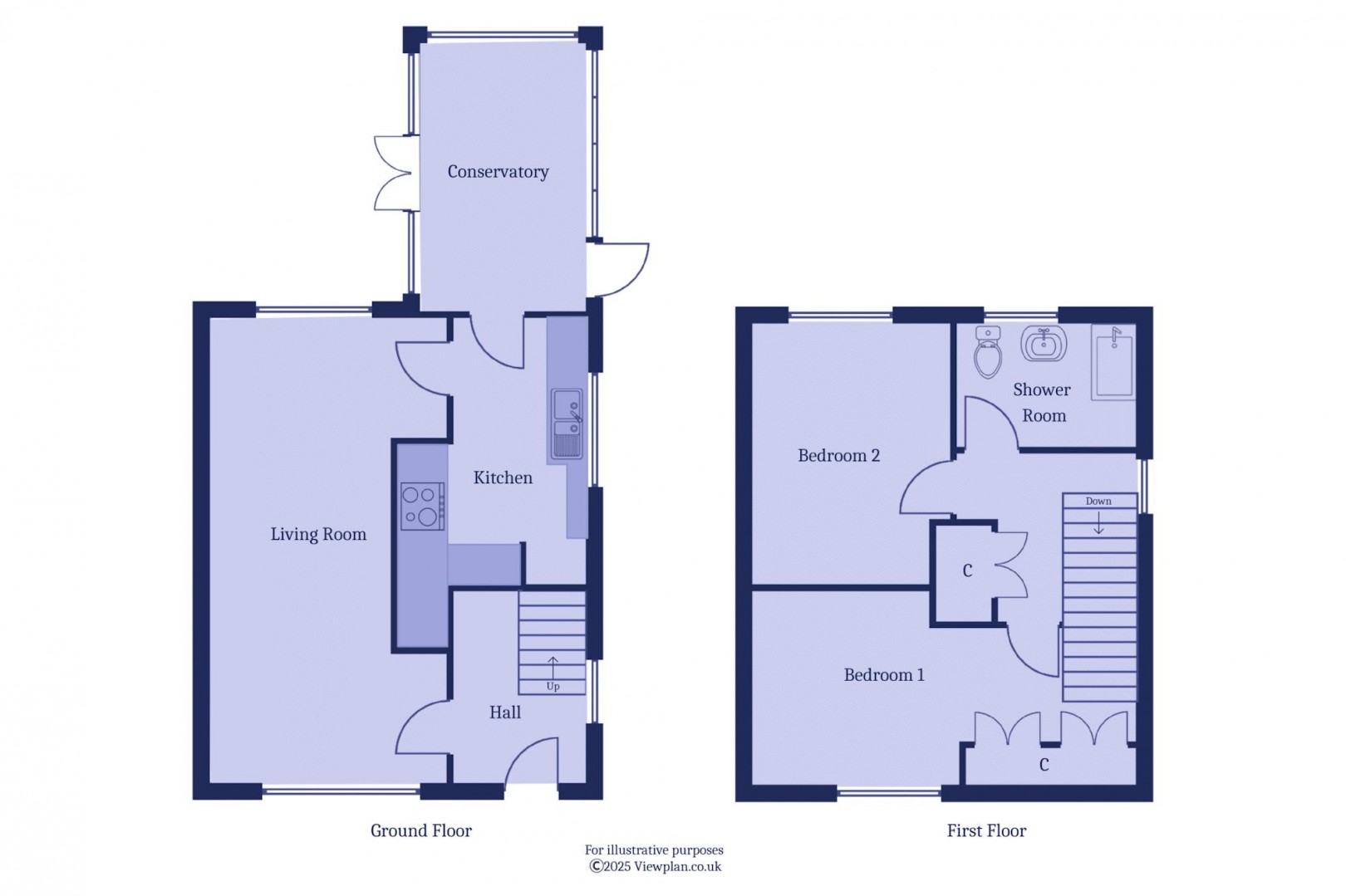Floorplan for St. Davids Crescent, Penarth