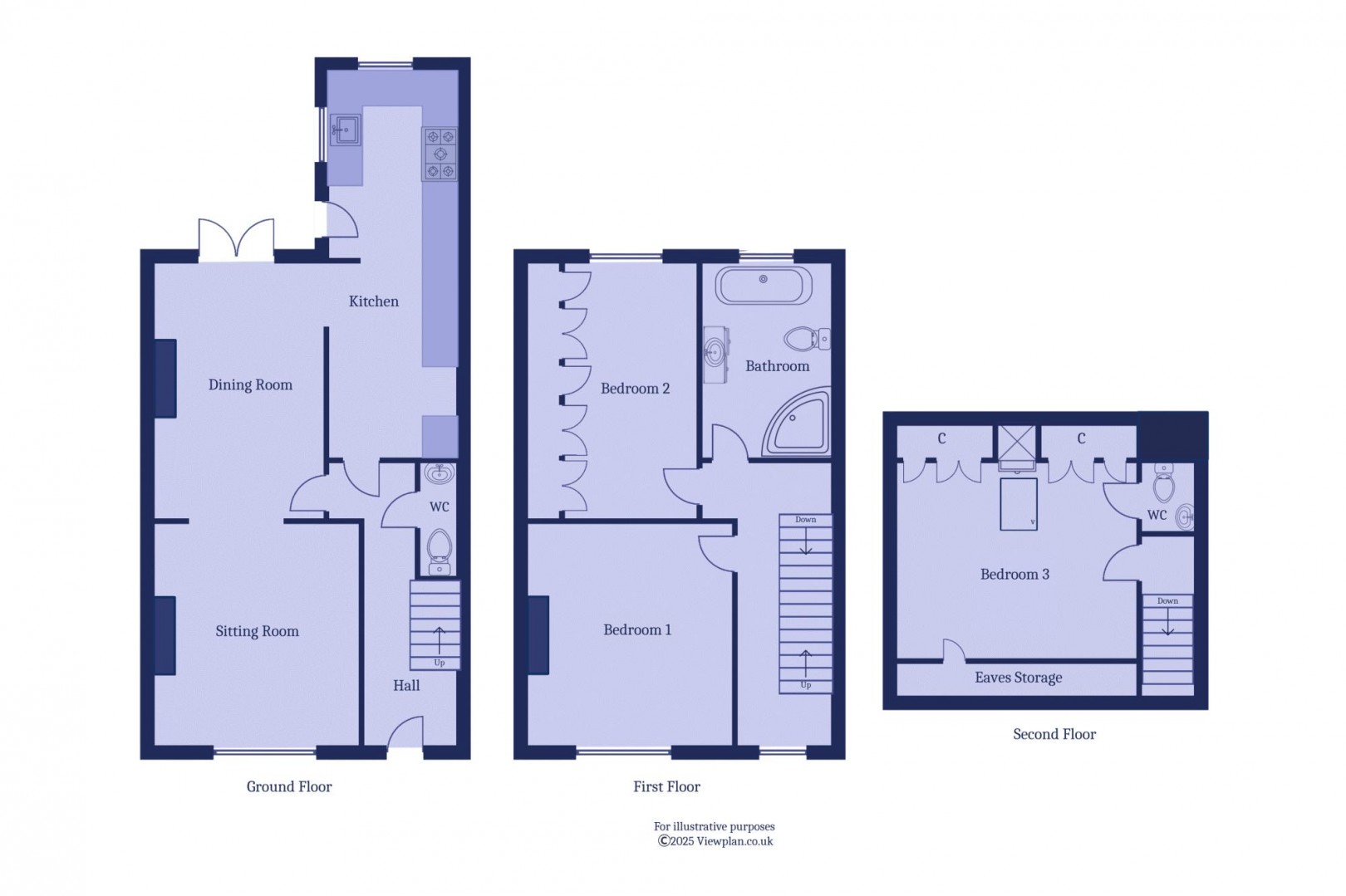 Floorplan for Salop Place, Penarth