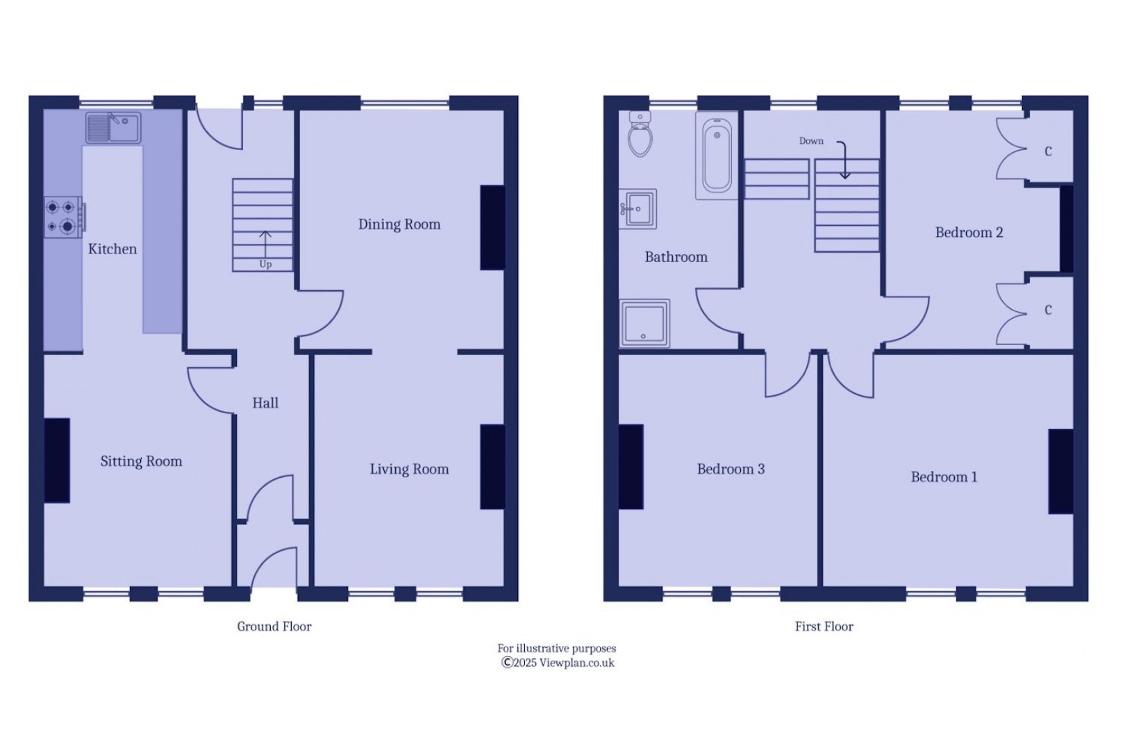 Floorplan for Queens Road, Penarth